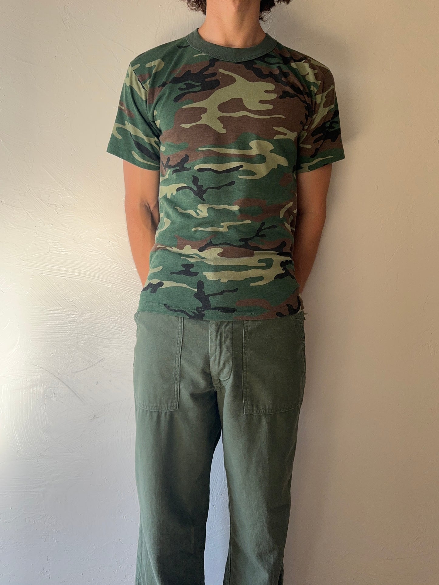 1980s Camouflage Military T-Shirt