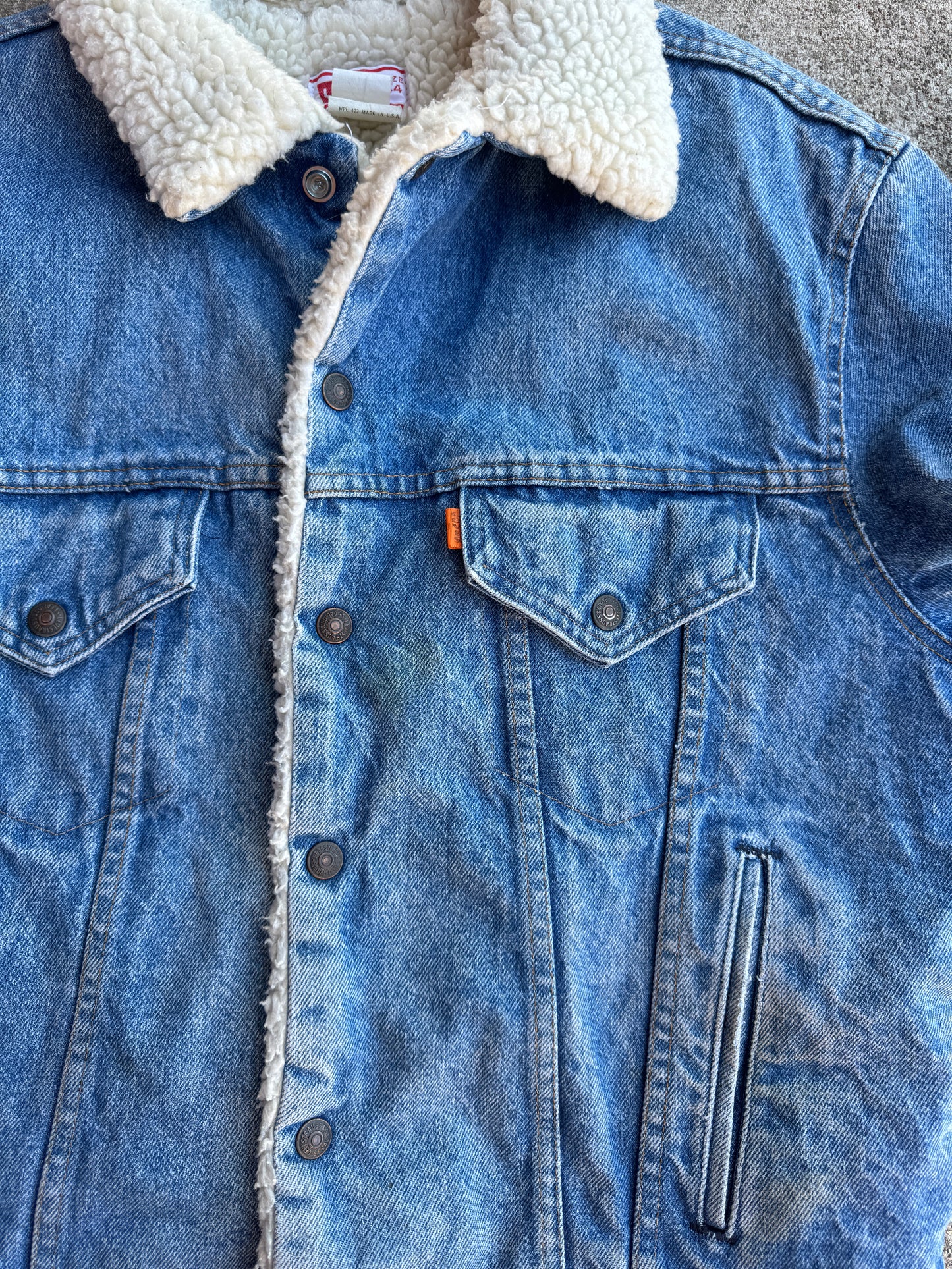 1970s Levis Orange Tab Sherpa Jacket