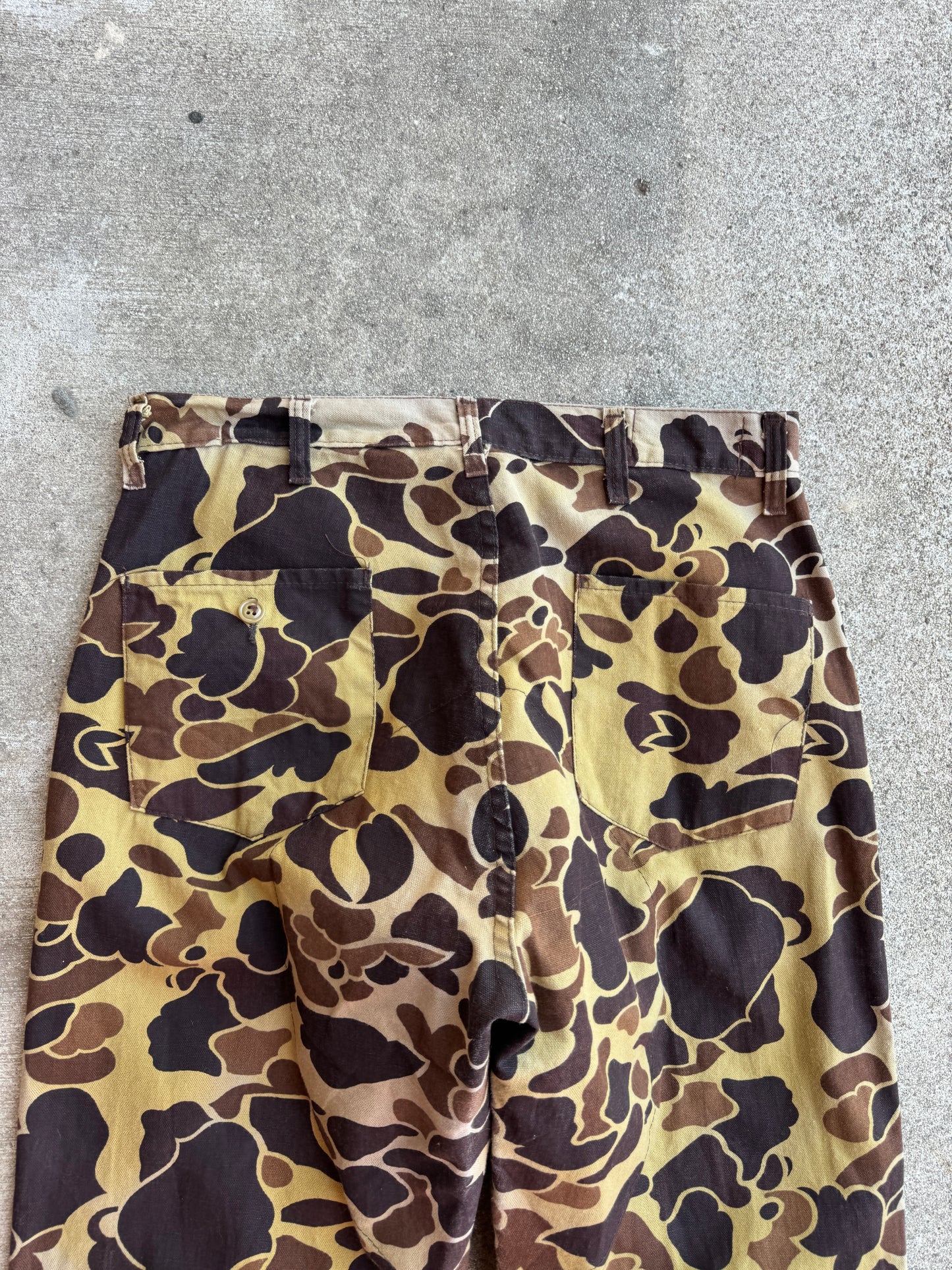 1970s Black Sheep Hunting Duck Camo Pants