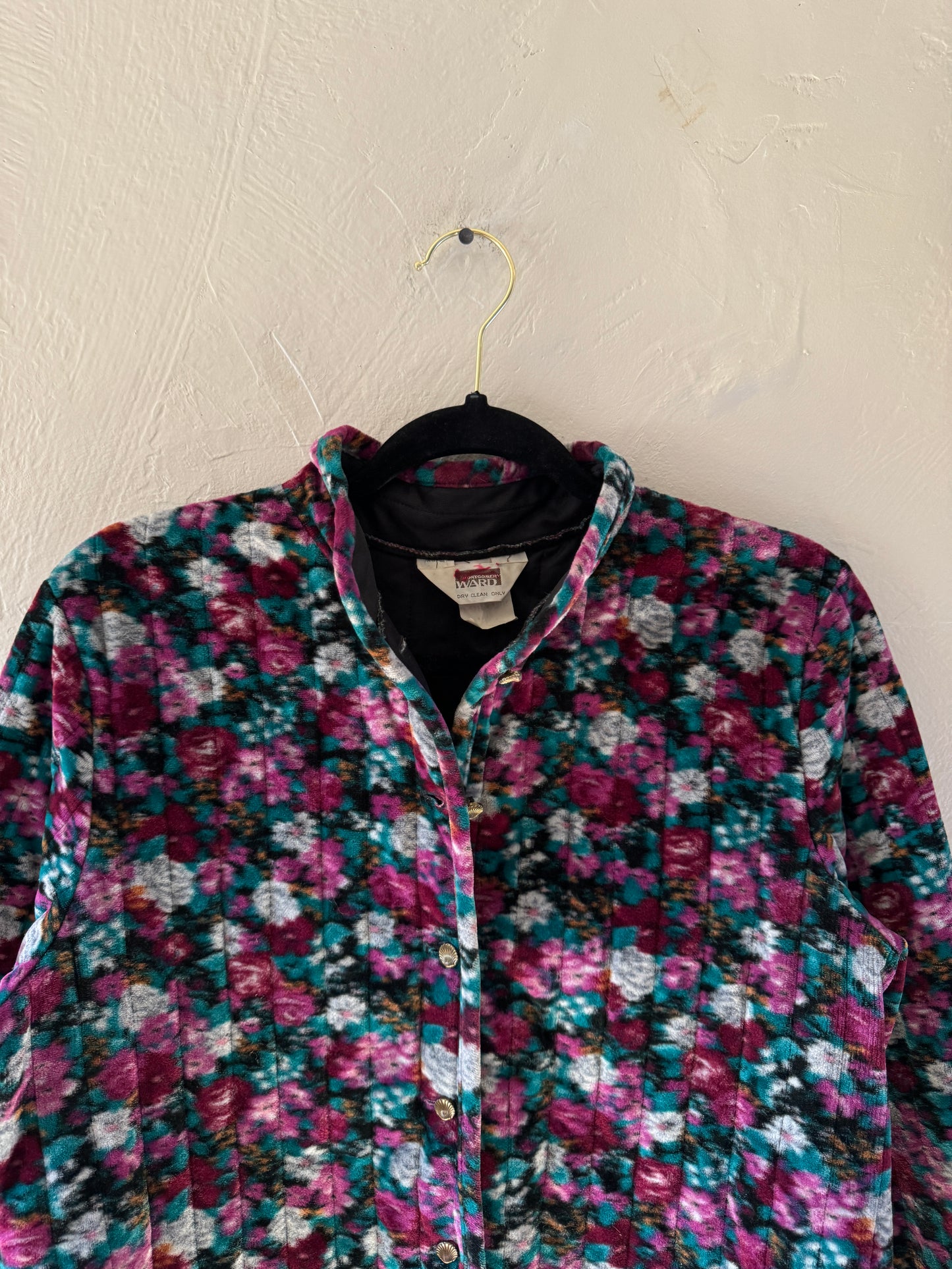 1960s Velvet Floral Jacket