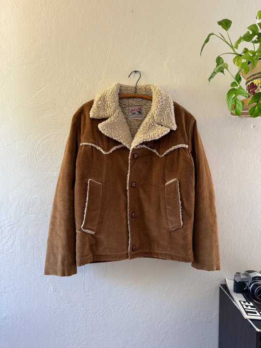 1970s Lee Storm Rider Sherpa Suede Western Jacket