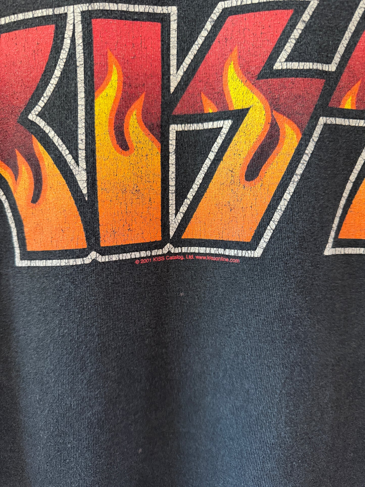 2001 Kiss Band Hotter Than Hell Long Sleeve T-Shirt