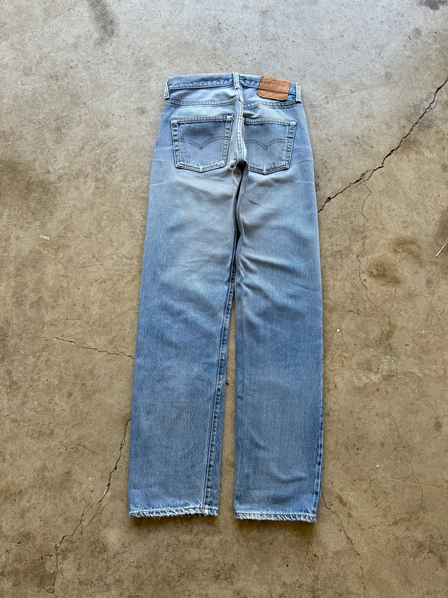 1970/80s Levis 501s Selvedge Distressed Jeans (27W x 34L)