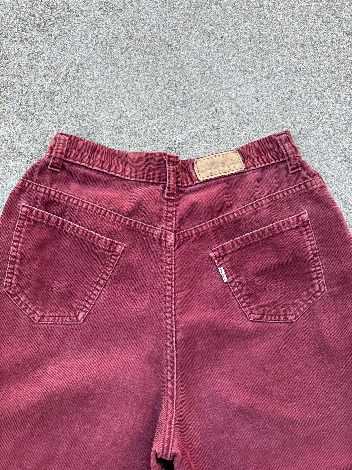 1970s Big “E” Levis Corduroy High Waisted Loose Pants