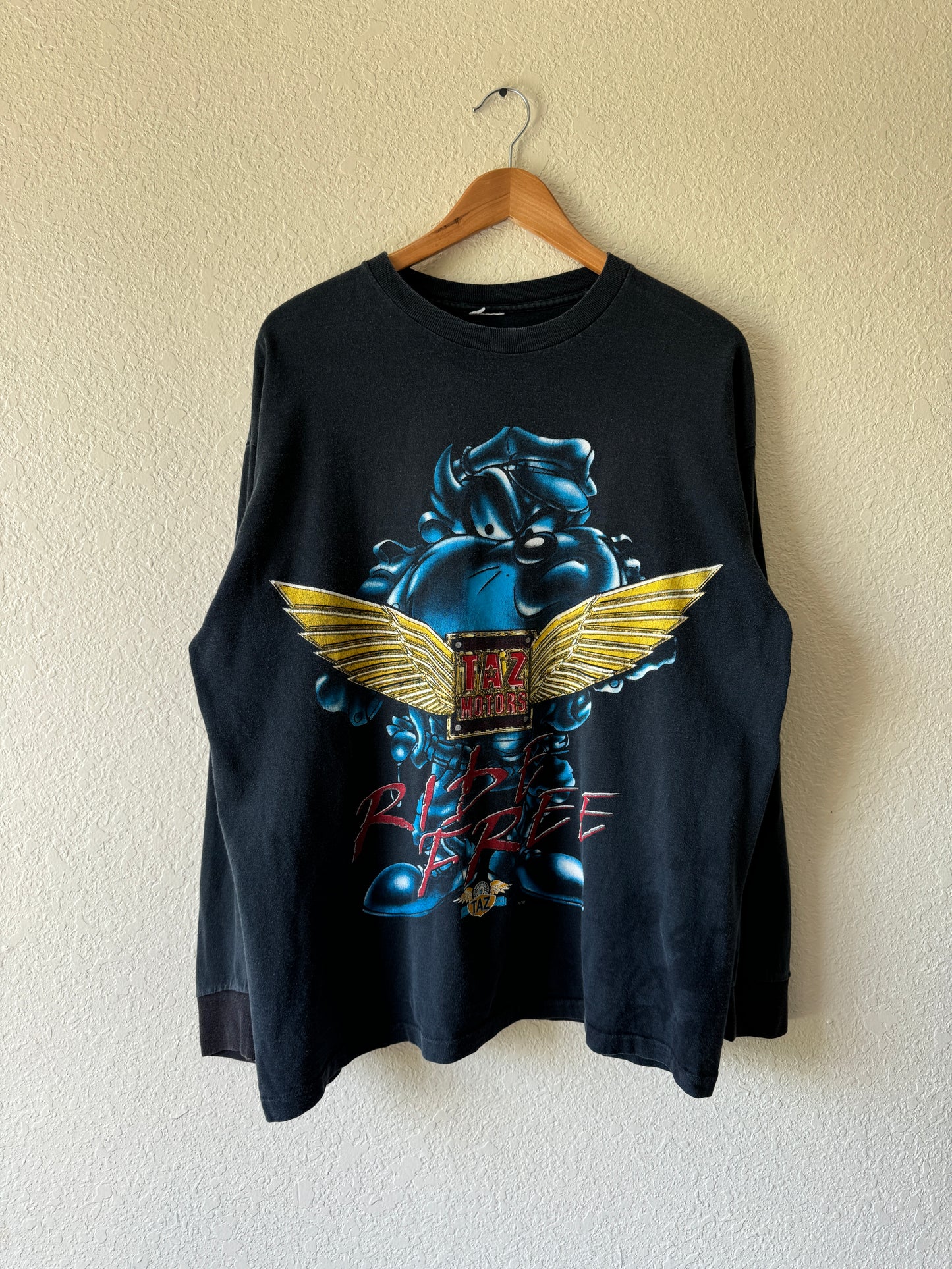 1990s TAZ Motors Looney Tunes Long Sleeve T-Shirt