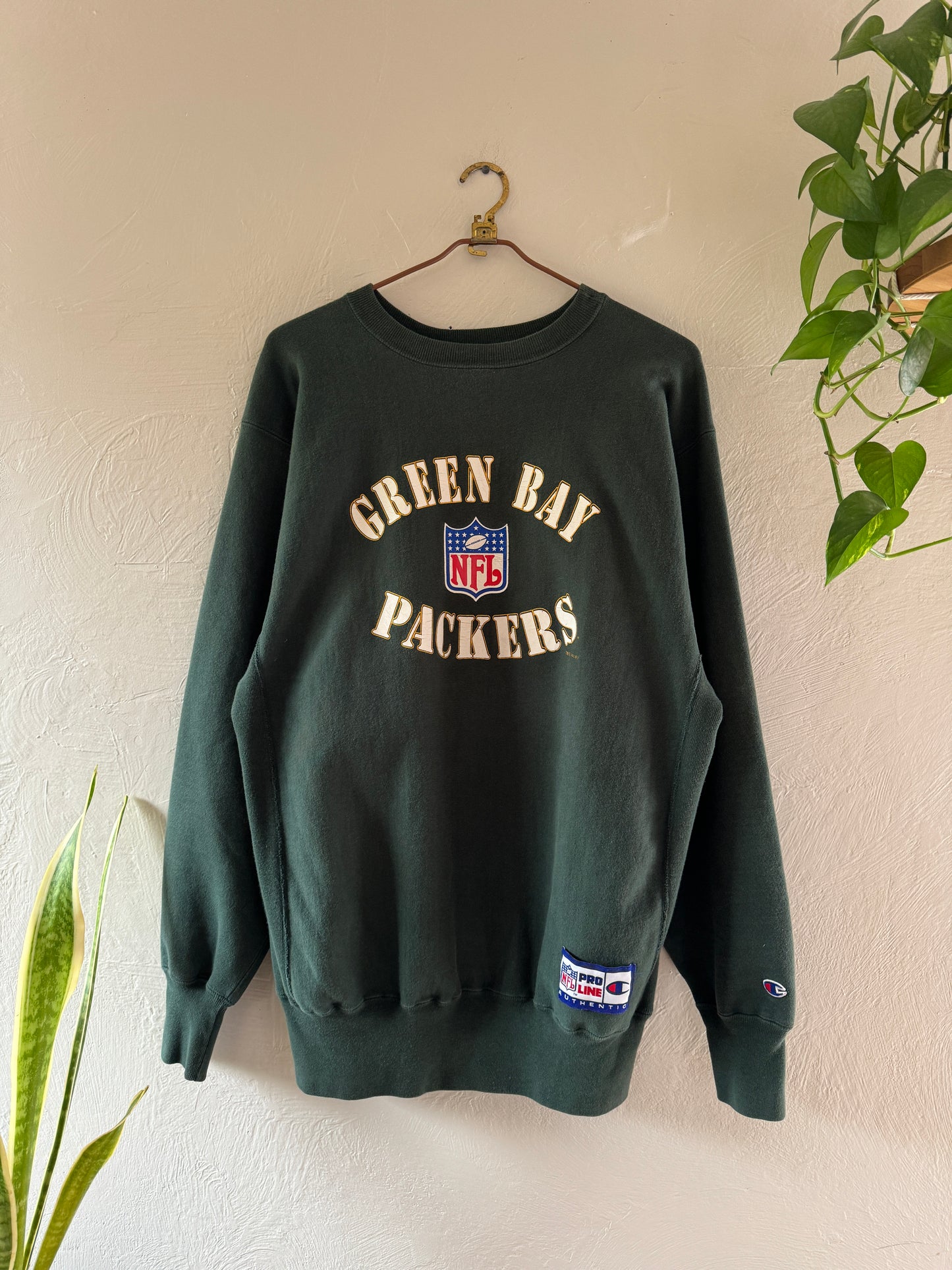 1990s Champion Reverse Weave Green Bay Packers Sweater