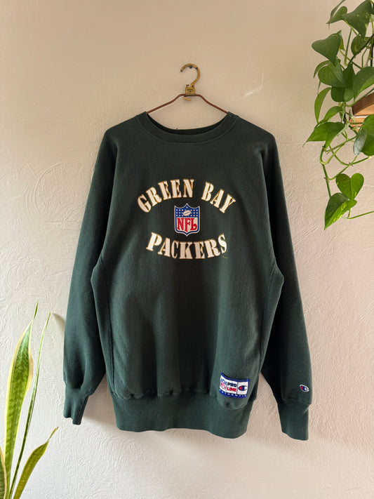 1990s Champion Reverse Weave Green Bay Packers Sweater