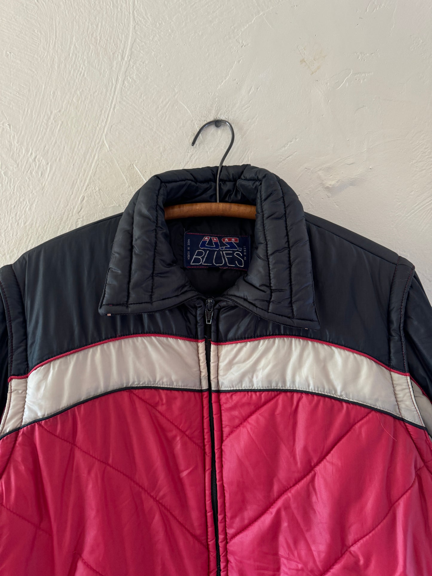 1980/90s US Blues Skiing Puffer Convertible Jacket Vest