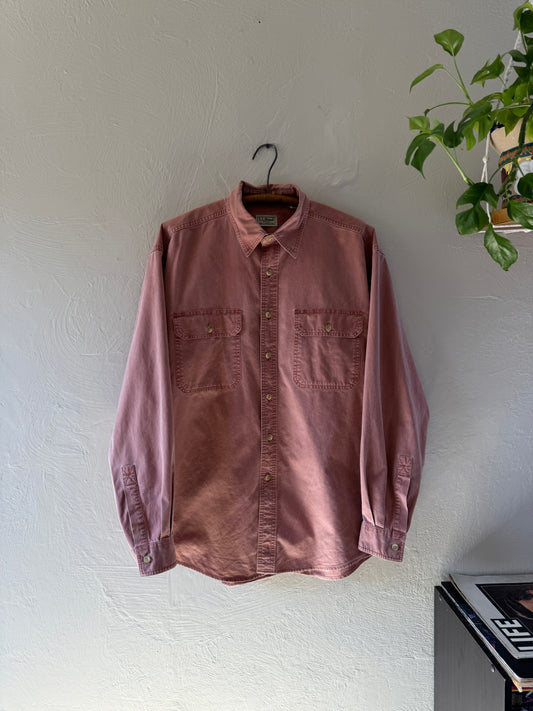 1970/80s LL Bean Burgundy Button Down Shirt