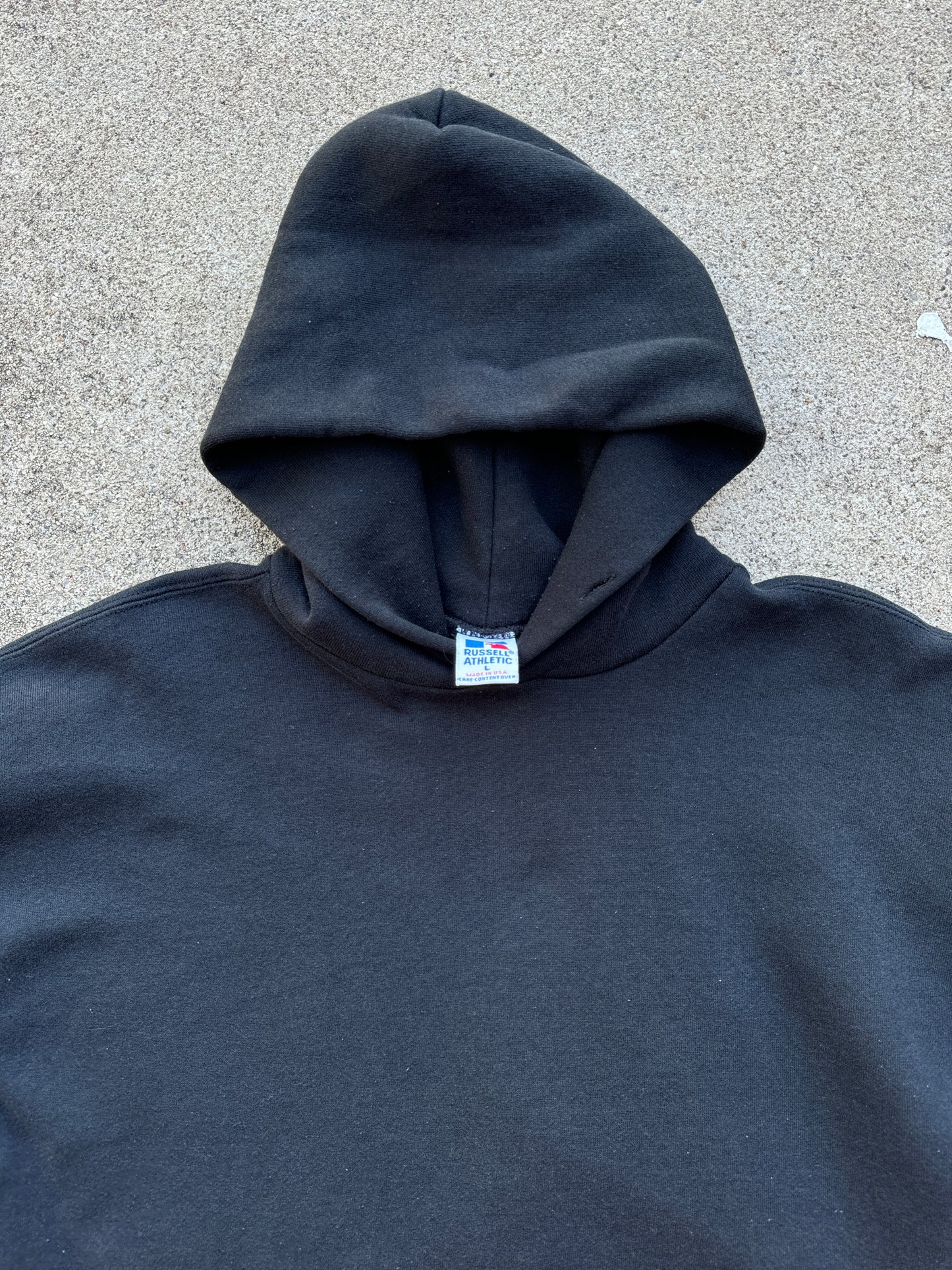 1990s Russell Black Hoodie