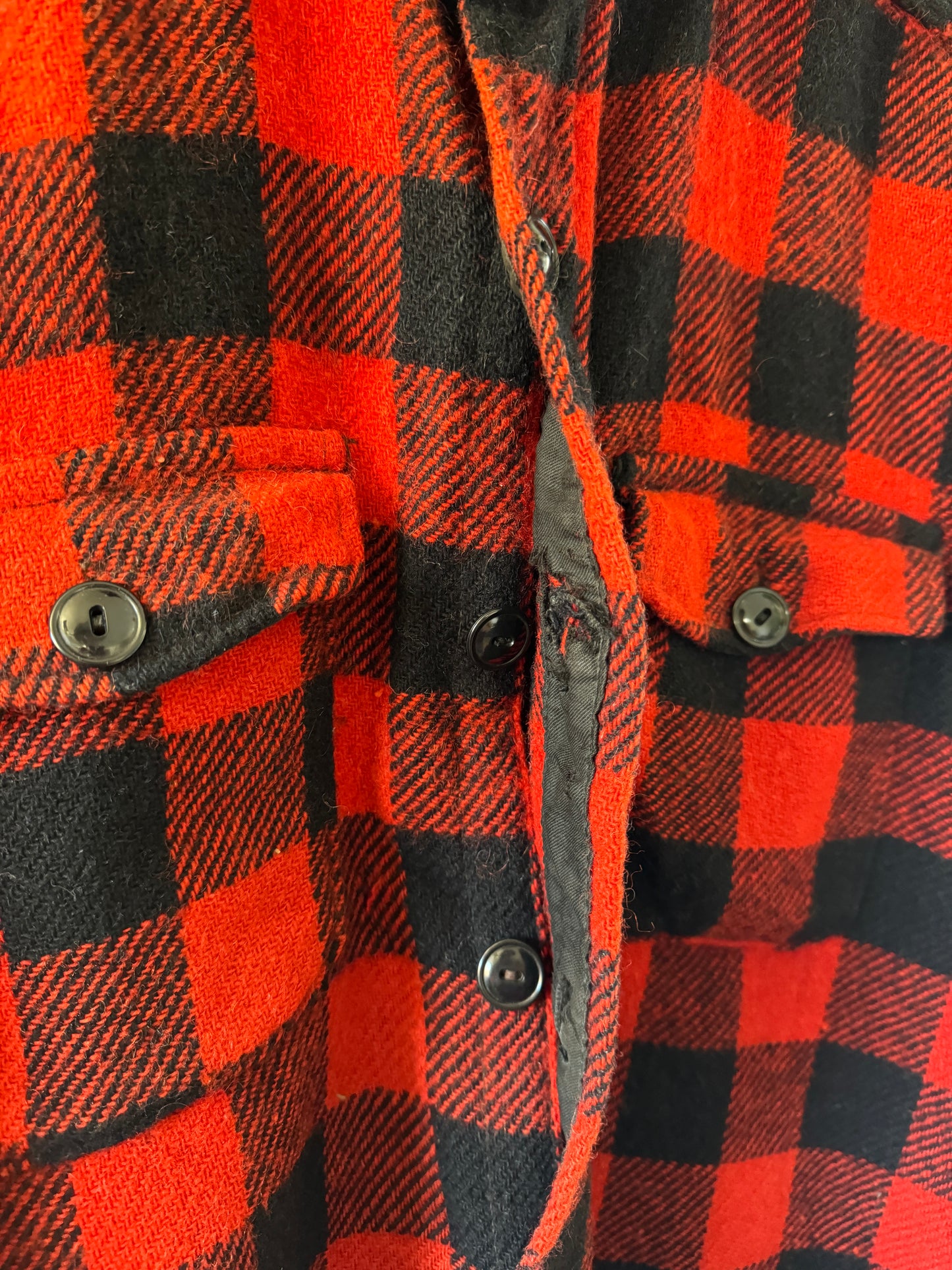 1950/60s Melton Wintermaster Buffalo Plaid Button Up Flannel