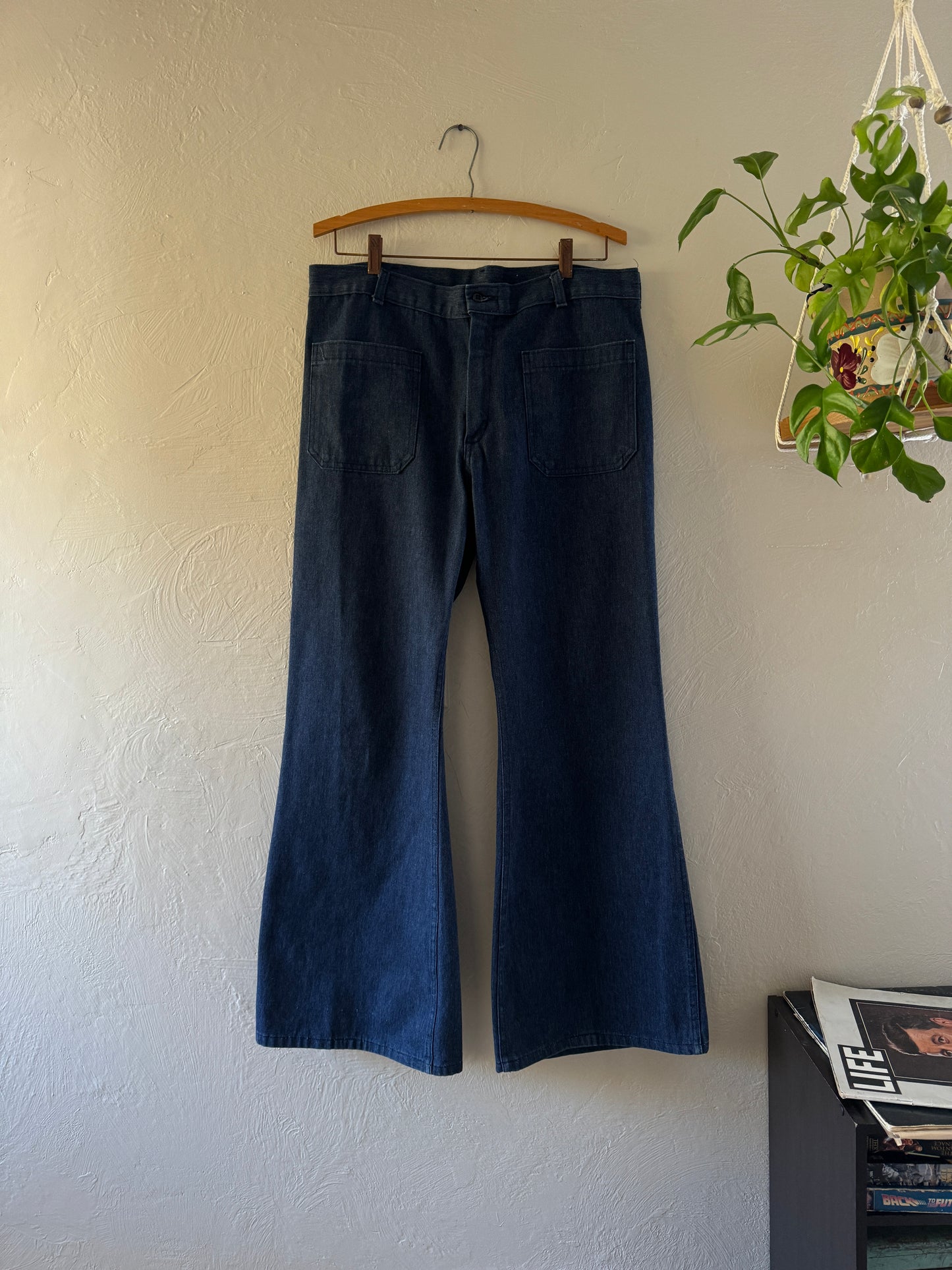 1980s USN Navdungaree Bell Bottoms Denim Pants (2)