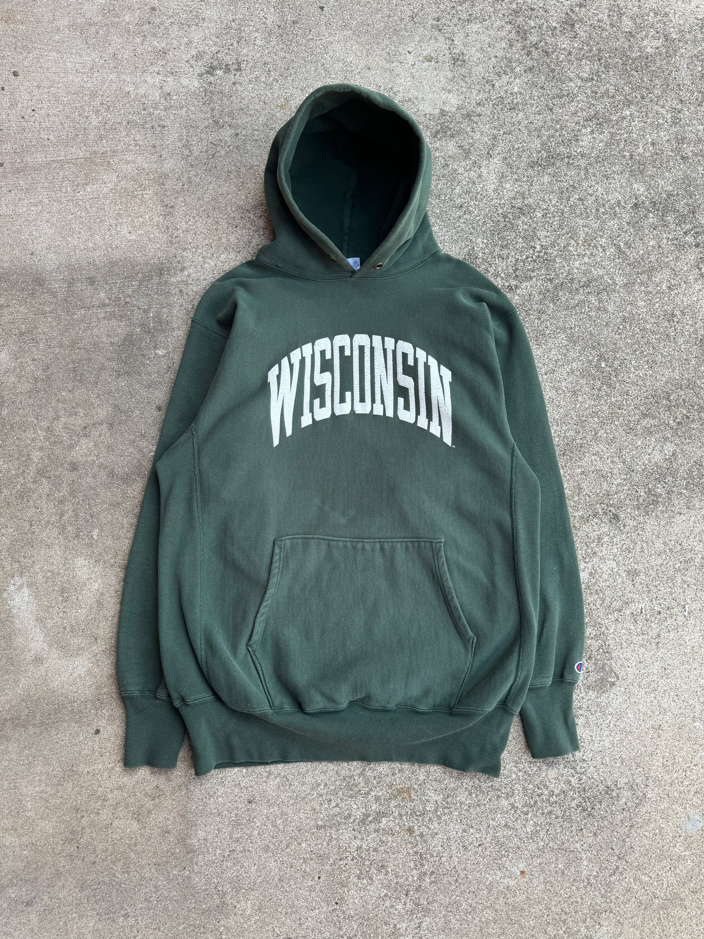 1990s Champion Reverse Weave Wisconsin Hoodie