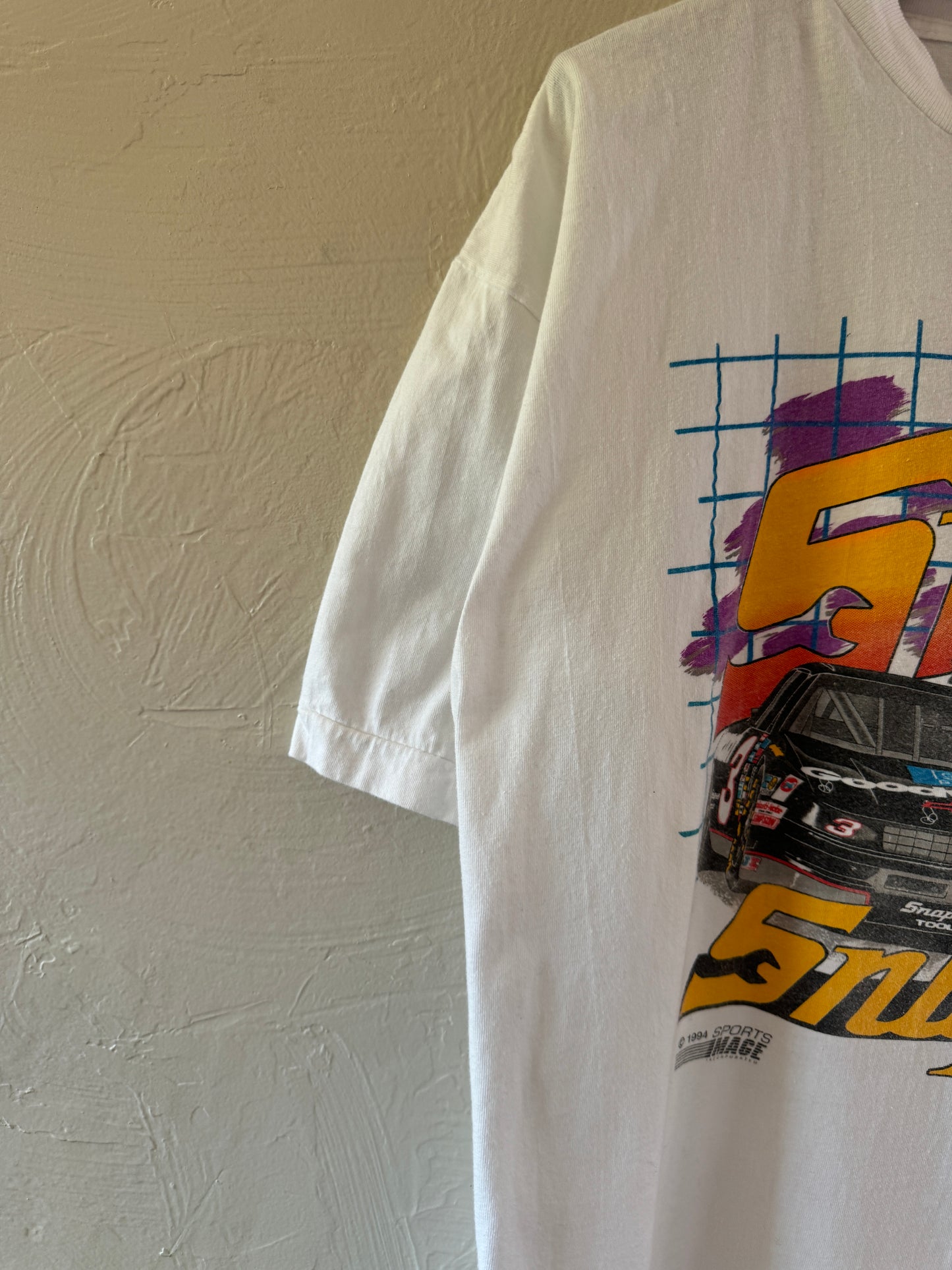 1990s Dale Earnhardt NASCAR Racing Snap On T-Shirt