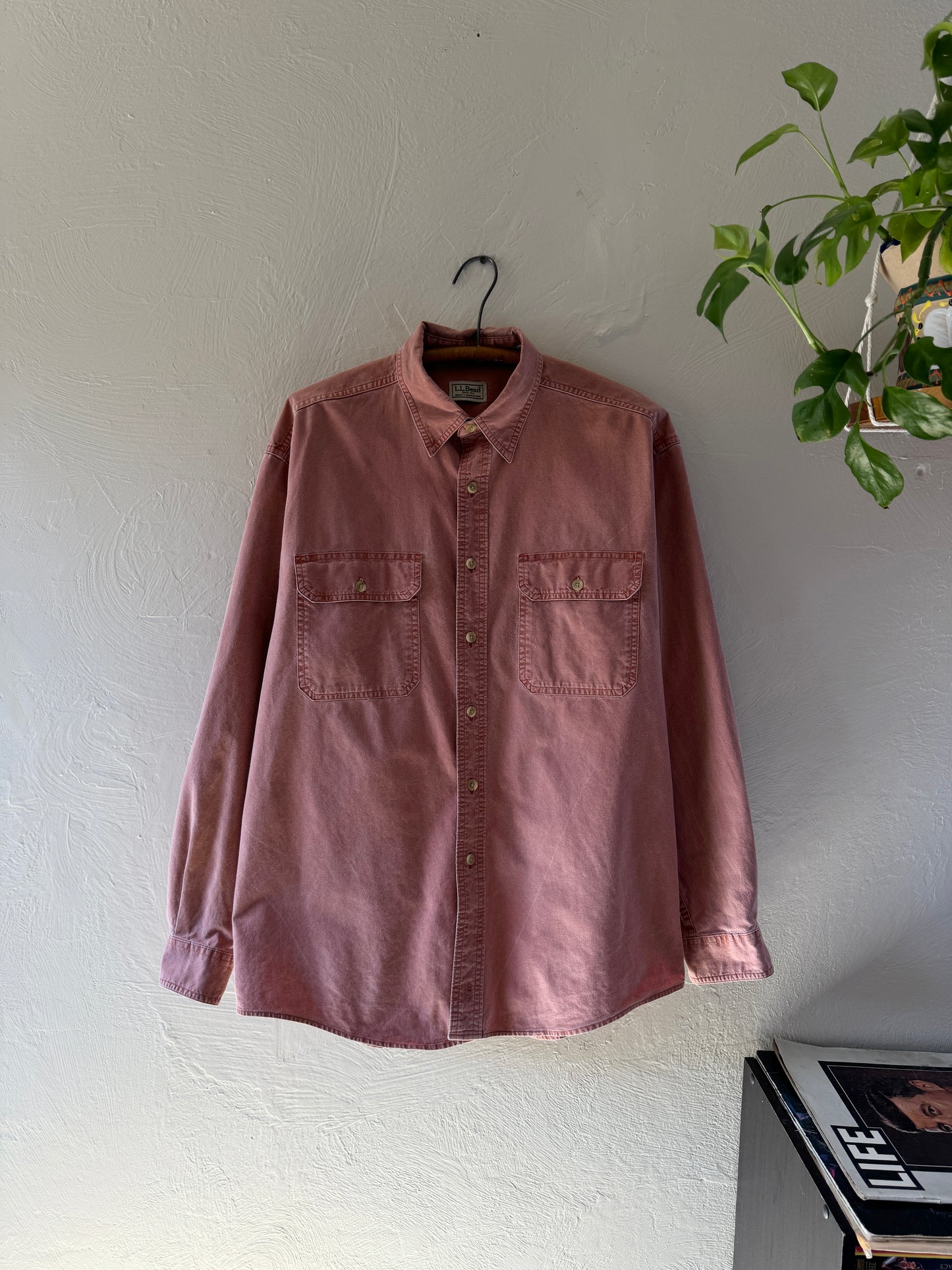 1970/80s LL Bean Burgundy Button Down Shirt