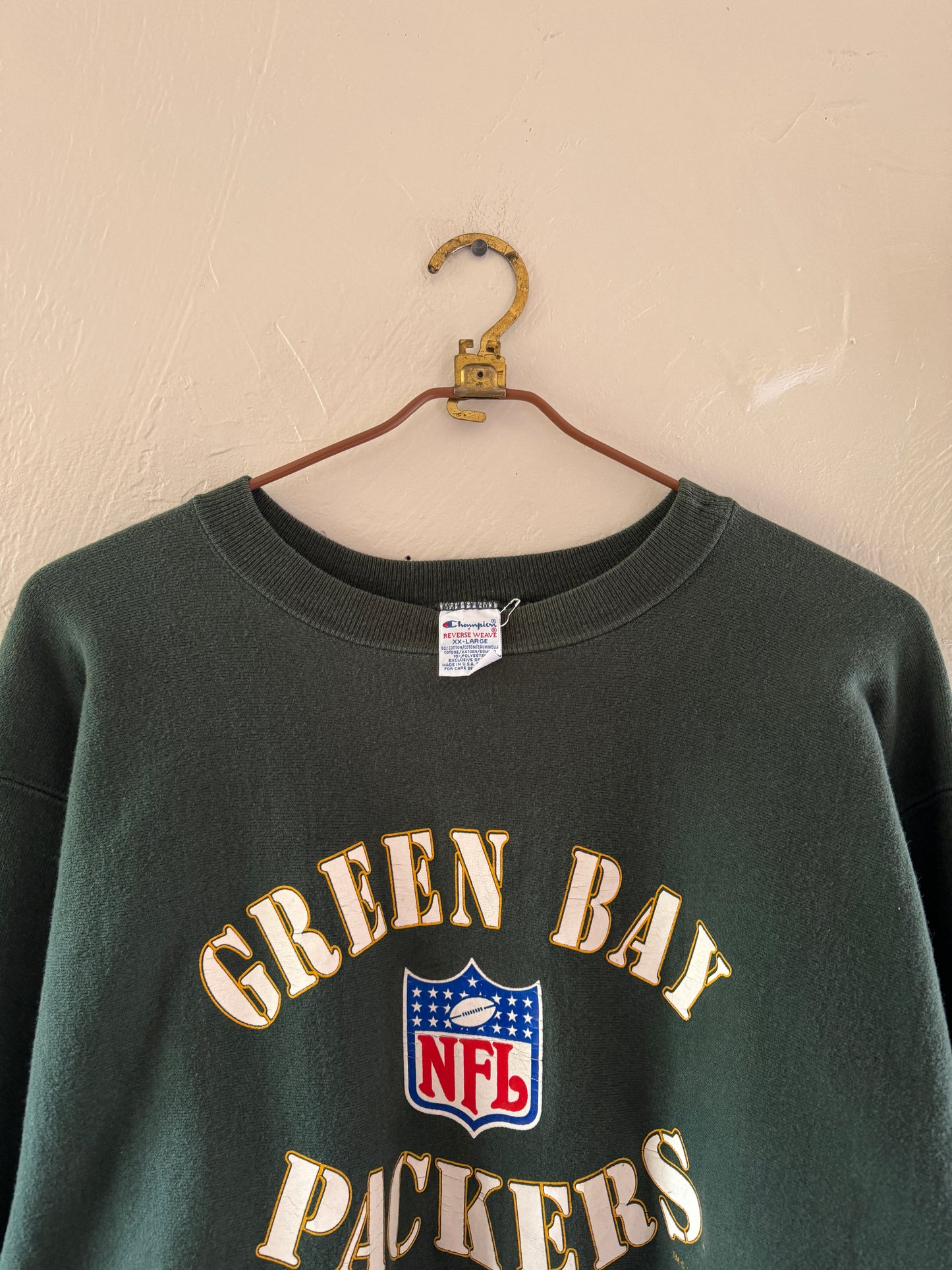 1990s Champion Reverse Weave Green Bay Packers Sweater