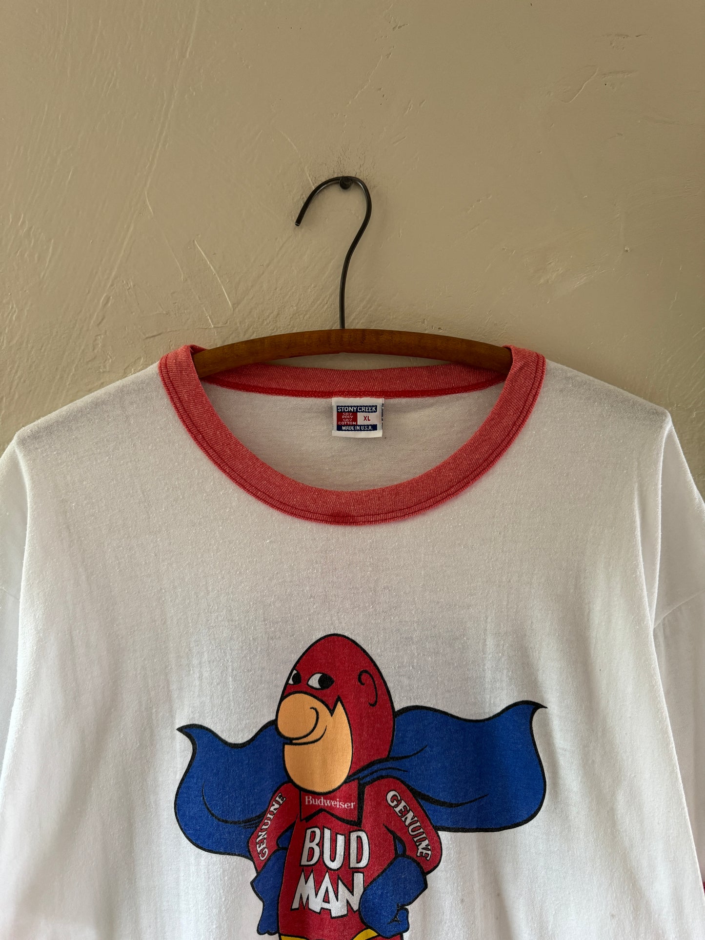 1980s Budweiser Budman Ringer T-Shirt