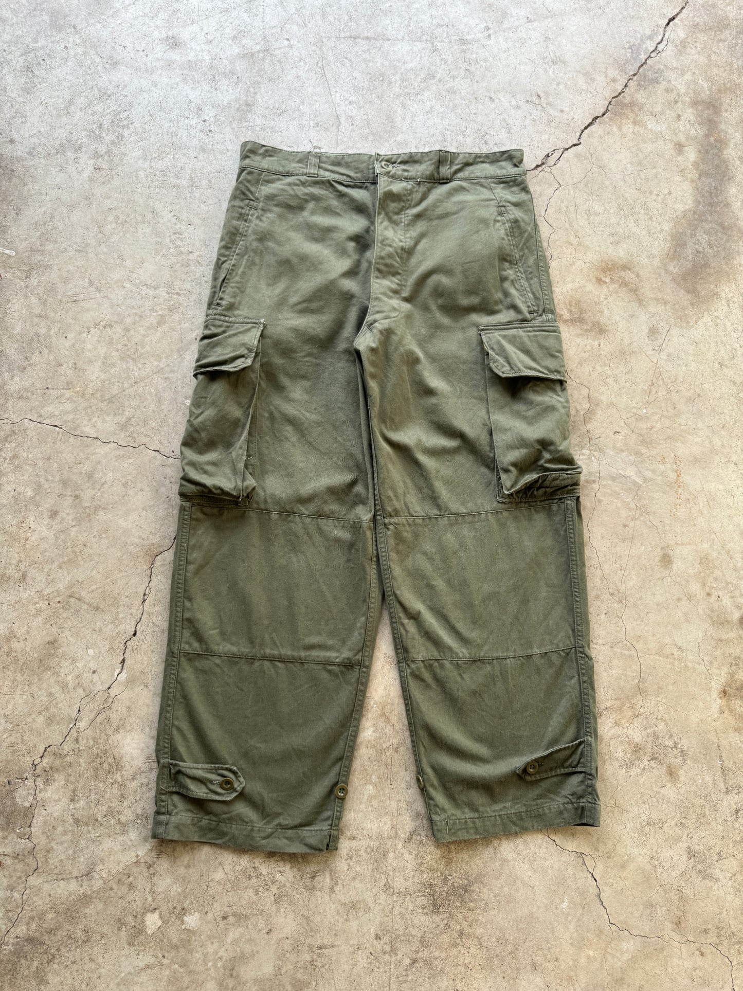 1950/60s French Military HBT Cargo Pants