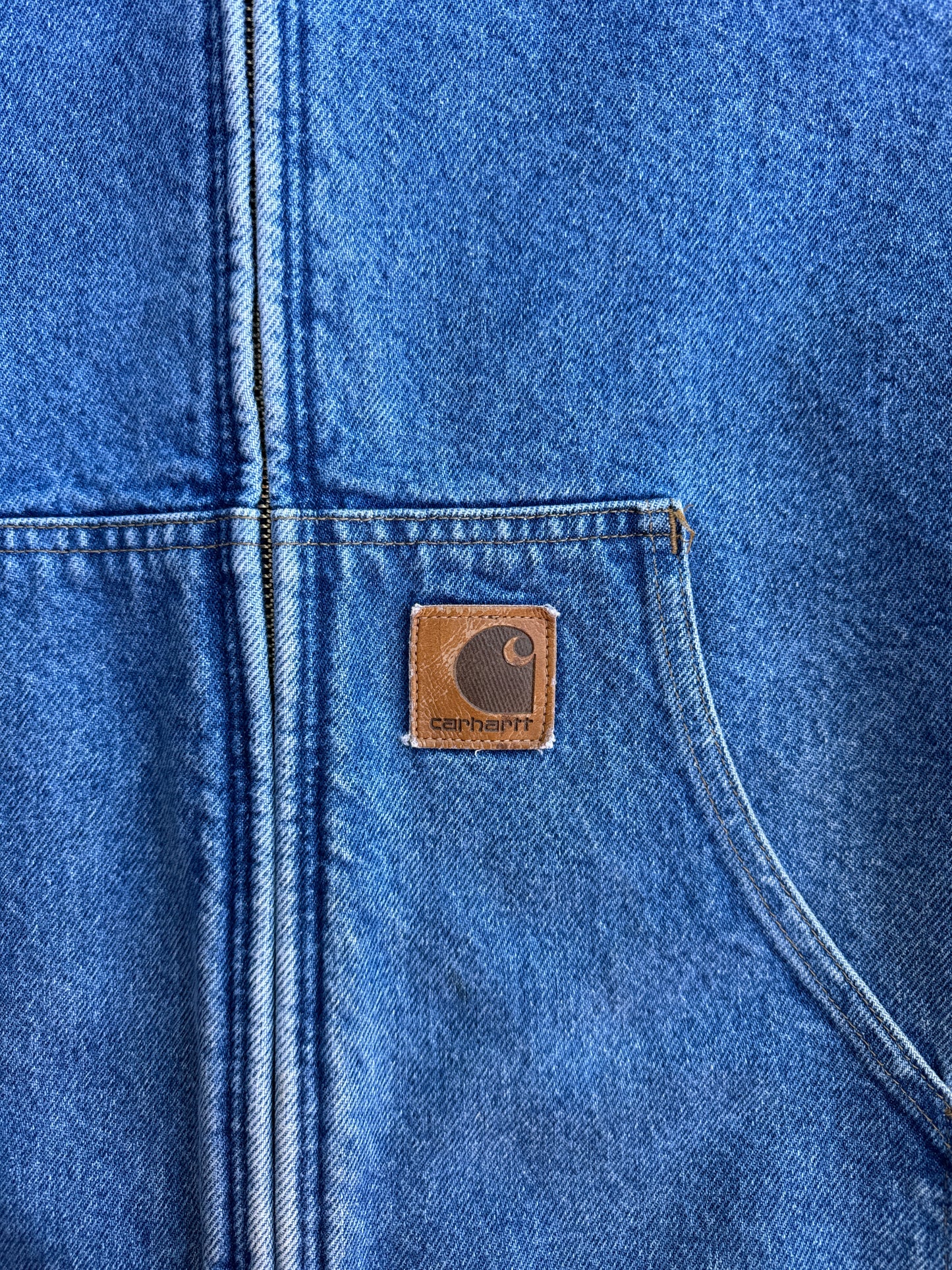 1990s Carhartt Active Hooded Denim Jacket