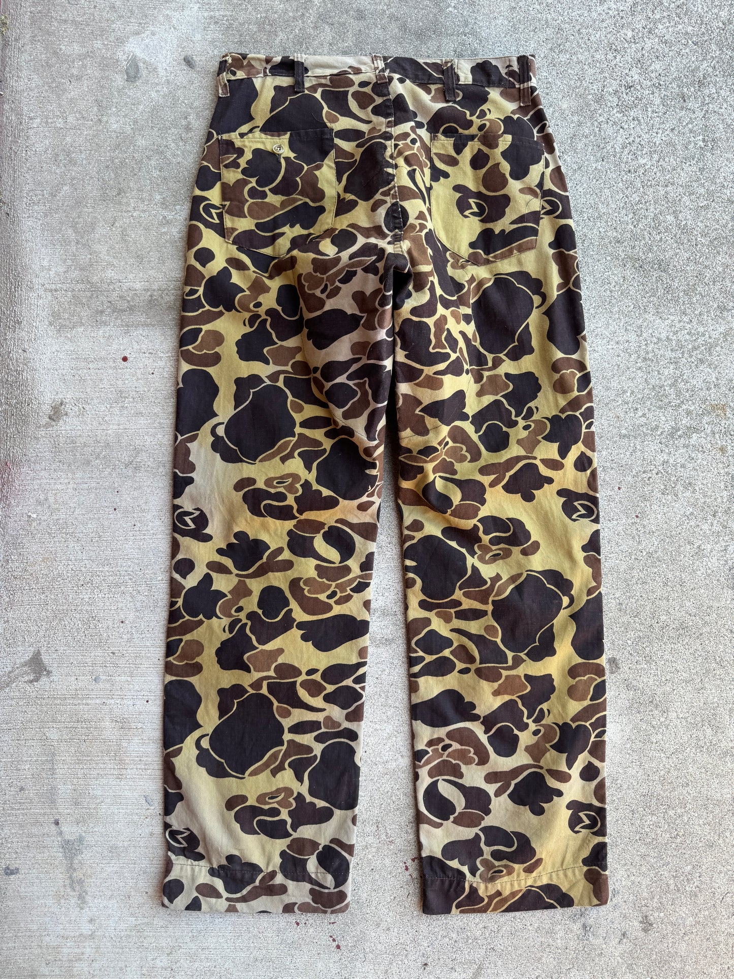 1970s Black Sheep Hunting Duck Camo Pants