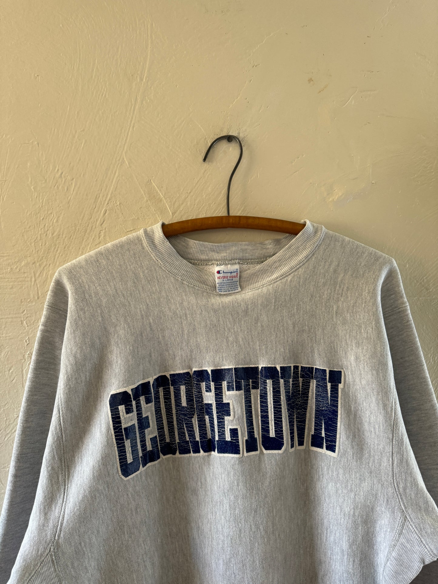 1990s Champion Reverse Weave Georgetown Crewneck Sweater