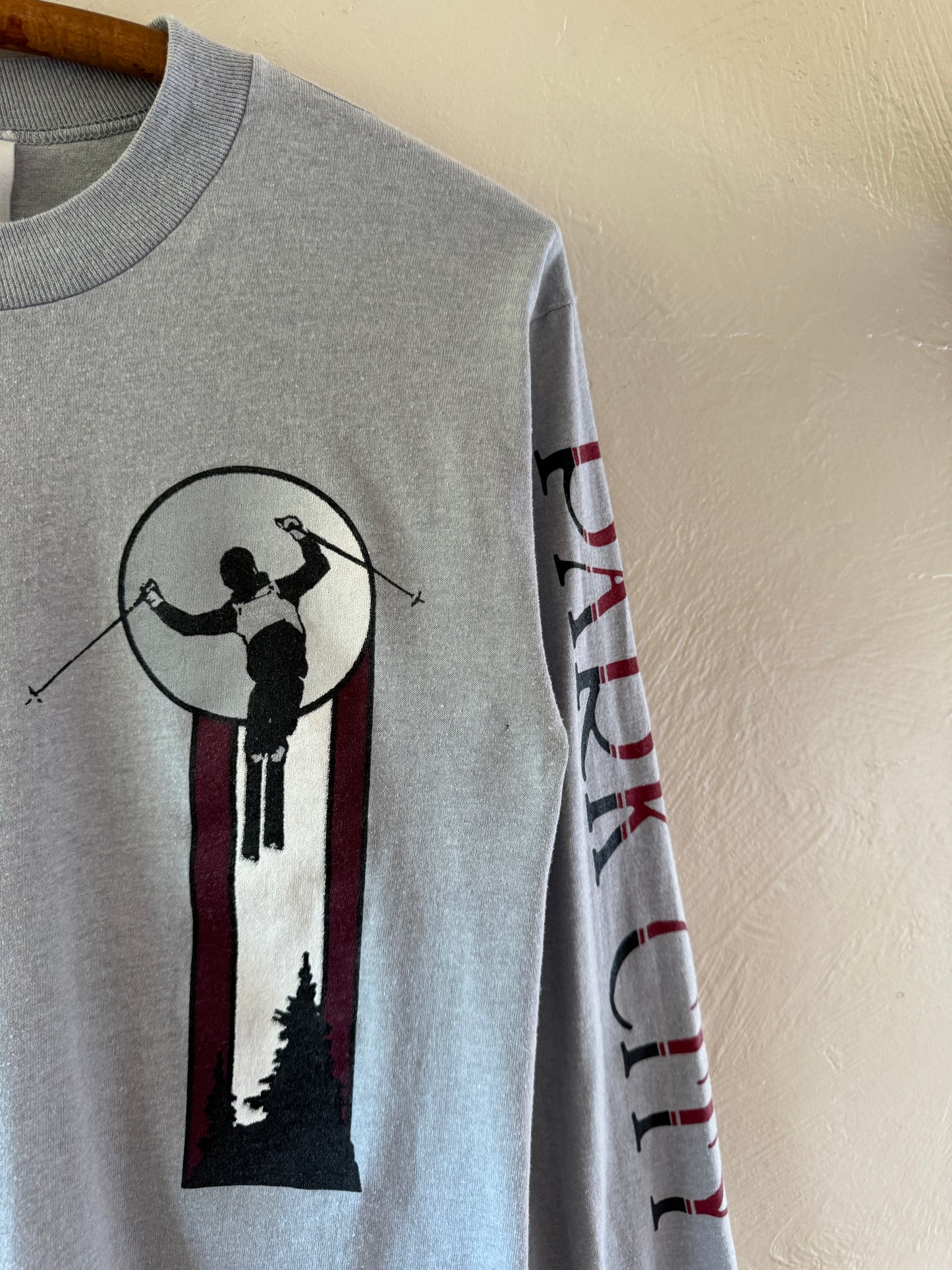 1980s Park City Utah Skiing Long Sleeve T-Shirt