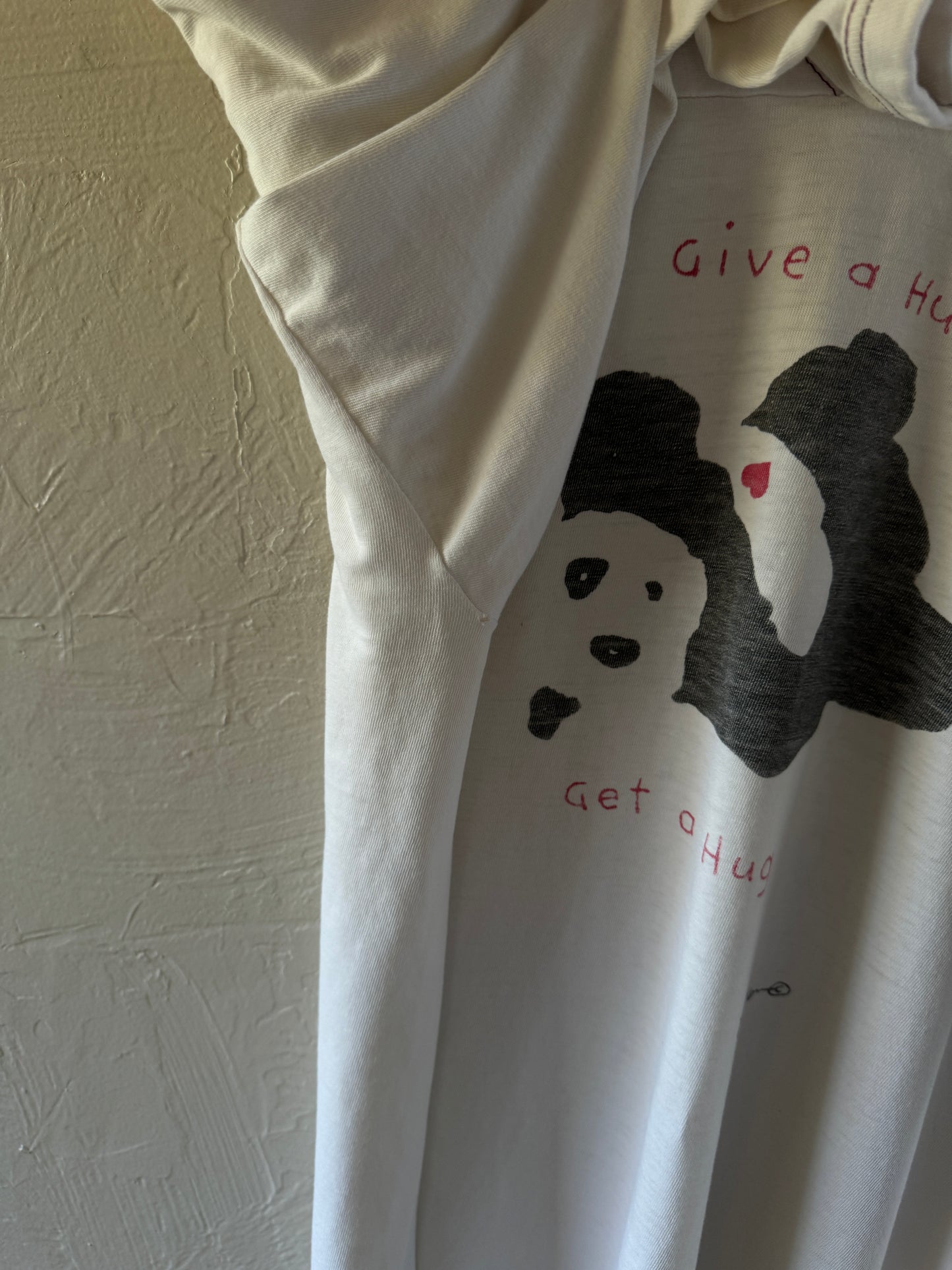 Vintage Give a Hug Panda Jersey T-Shirt