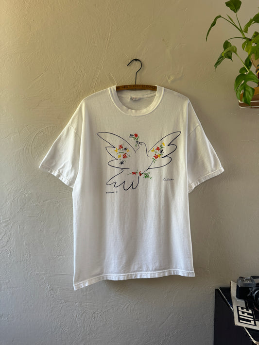 2001 Pablo Picasso Dove of Peace Art T-Shirt