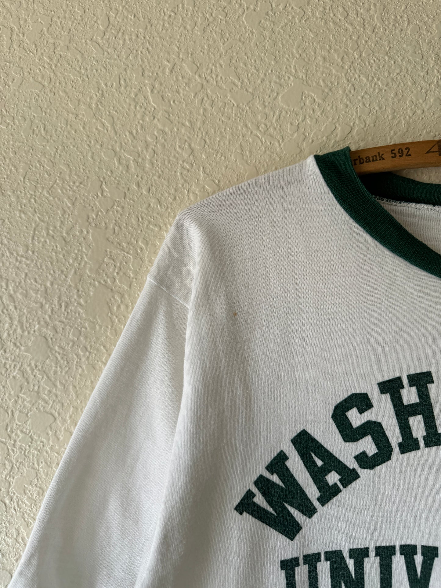 1950s Champion Running Man Washington University Ringer T-Shirt