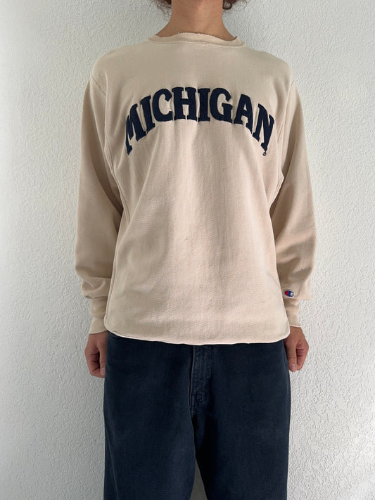 1990s Champion Reverse Weave Michigan Crewneck Sweater