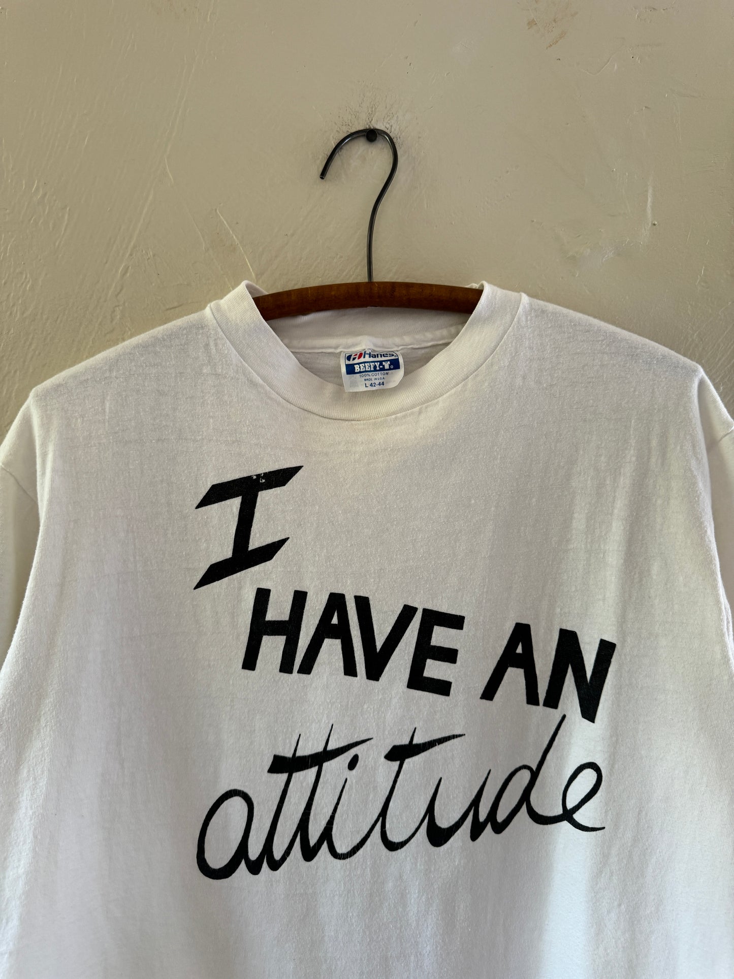 1980s I Have An Attitude Quote Parody T-Shirt