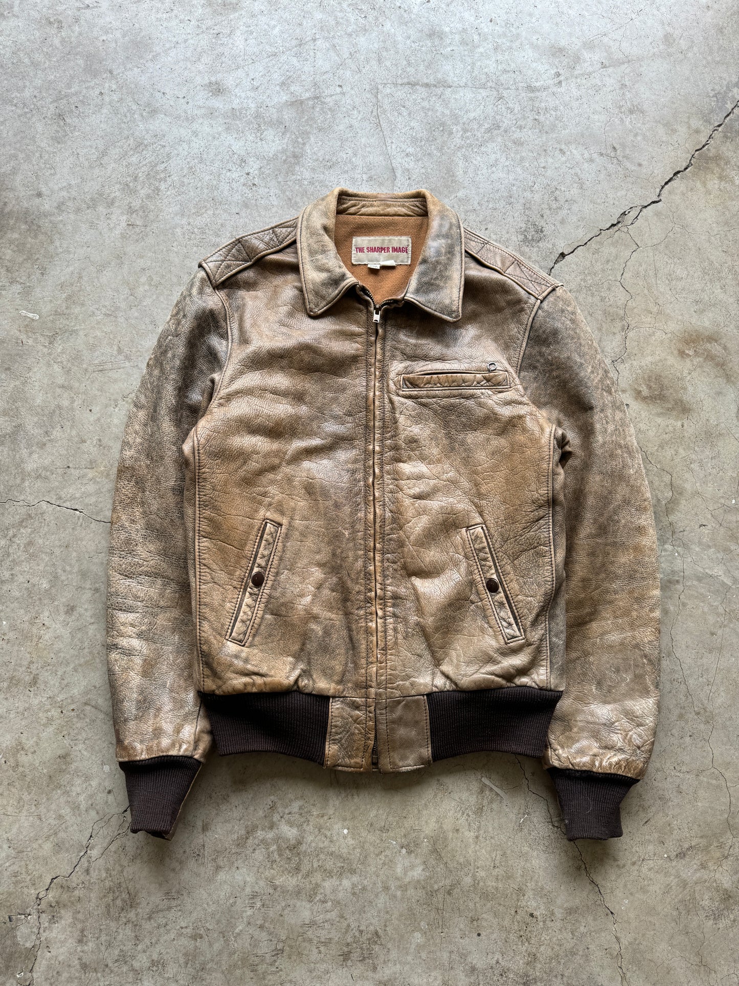 1970s Leather Bomber Jacket