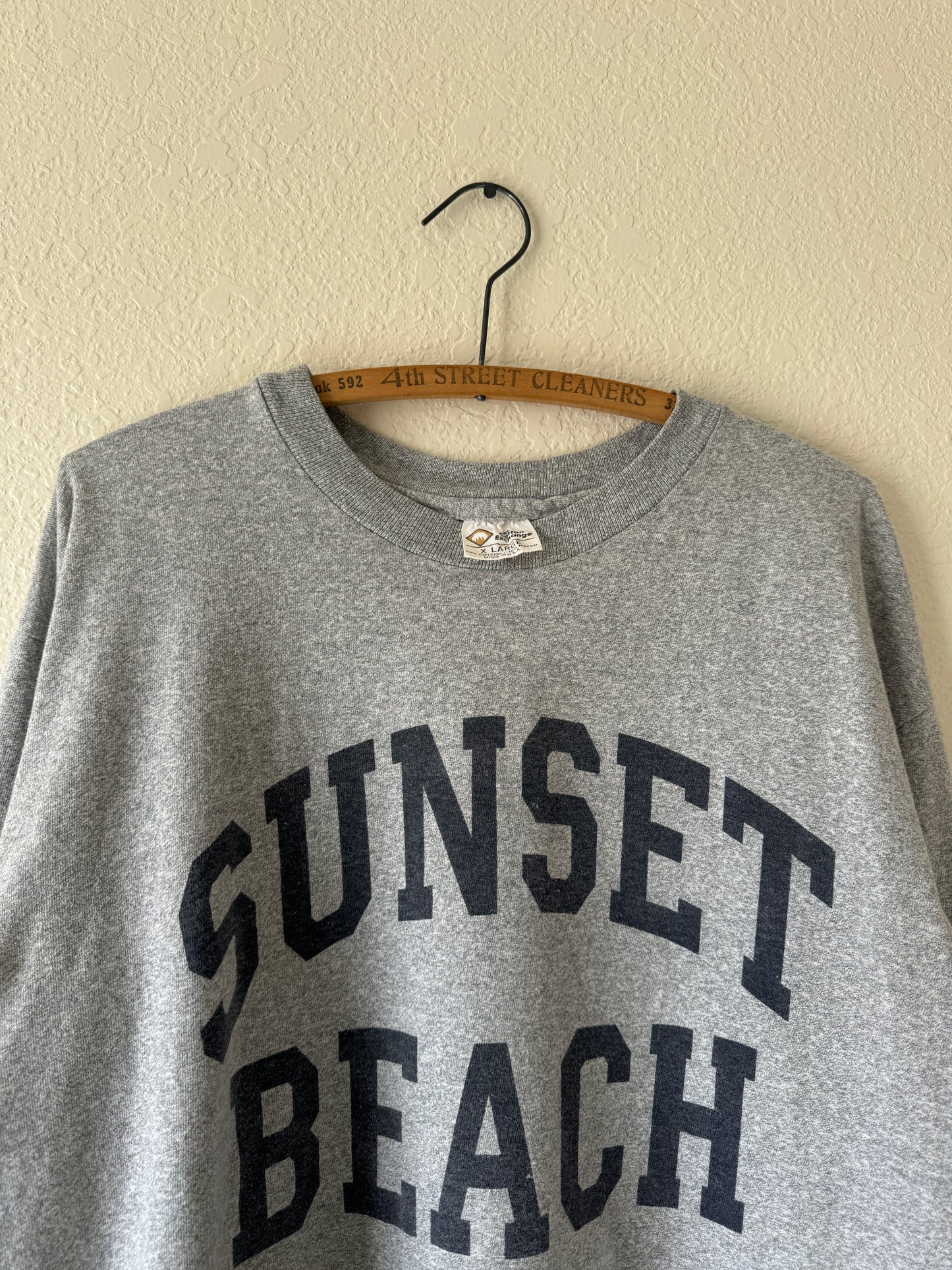 1990s Sunset Beach Heavy Cotton Long Sleeve T-Shirt