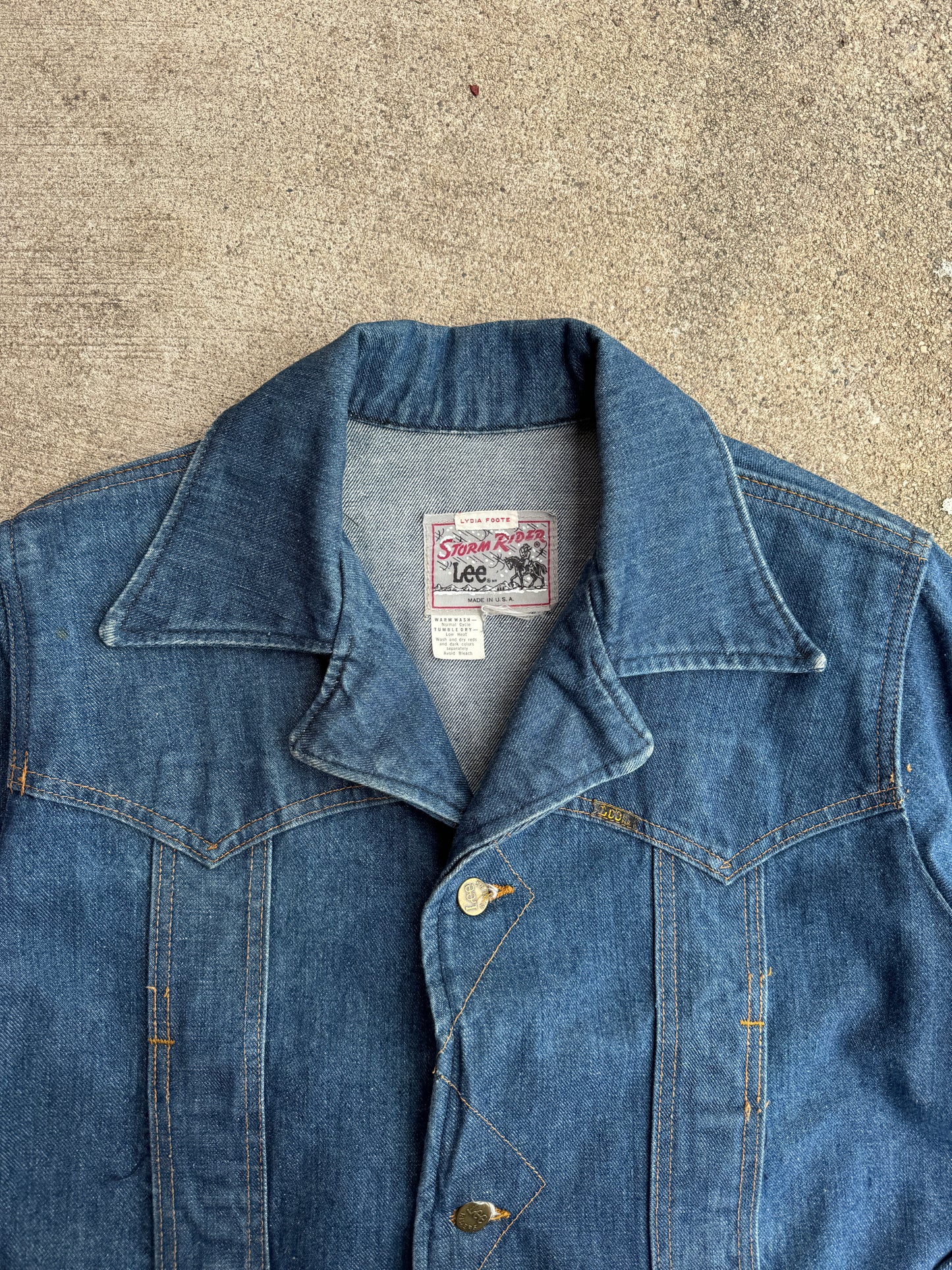 1970s Lee Storm Rider Western Denim Chore Coat