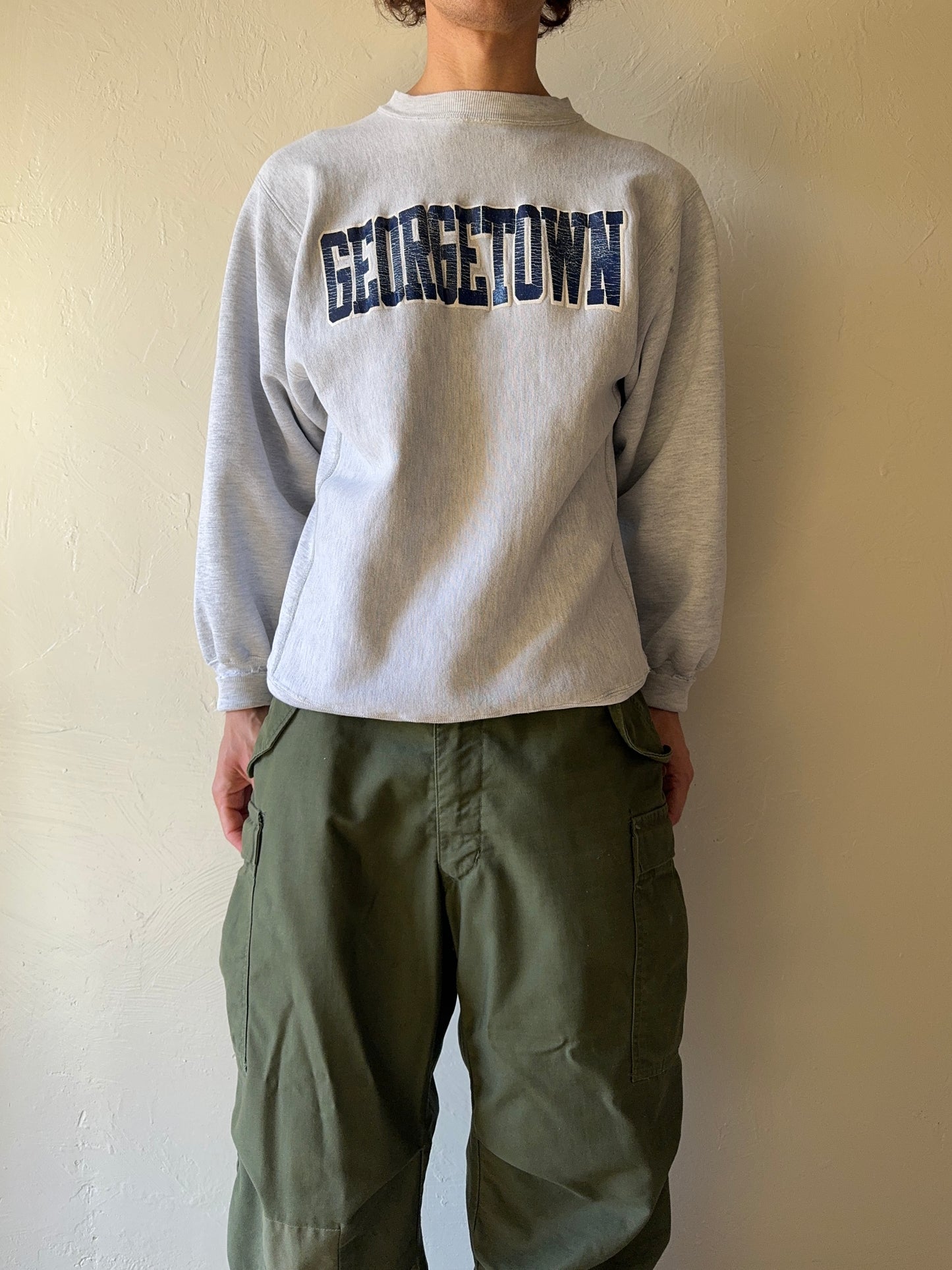 1990s Champion Reverse Weave Georgetown Crewneck Sweater