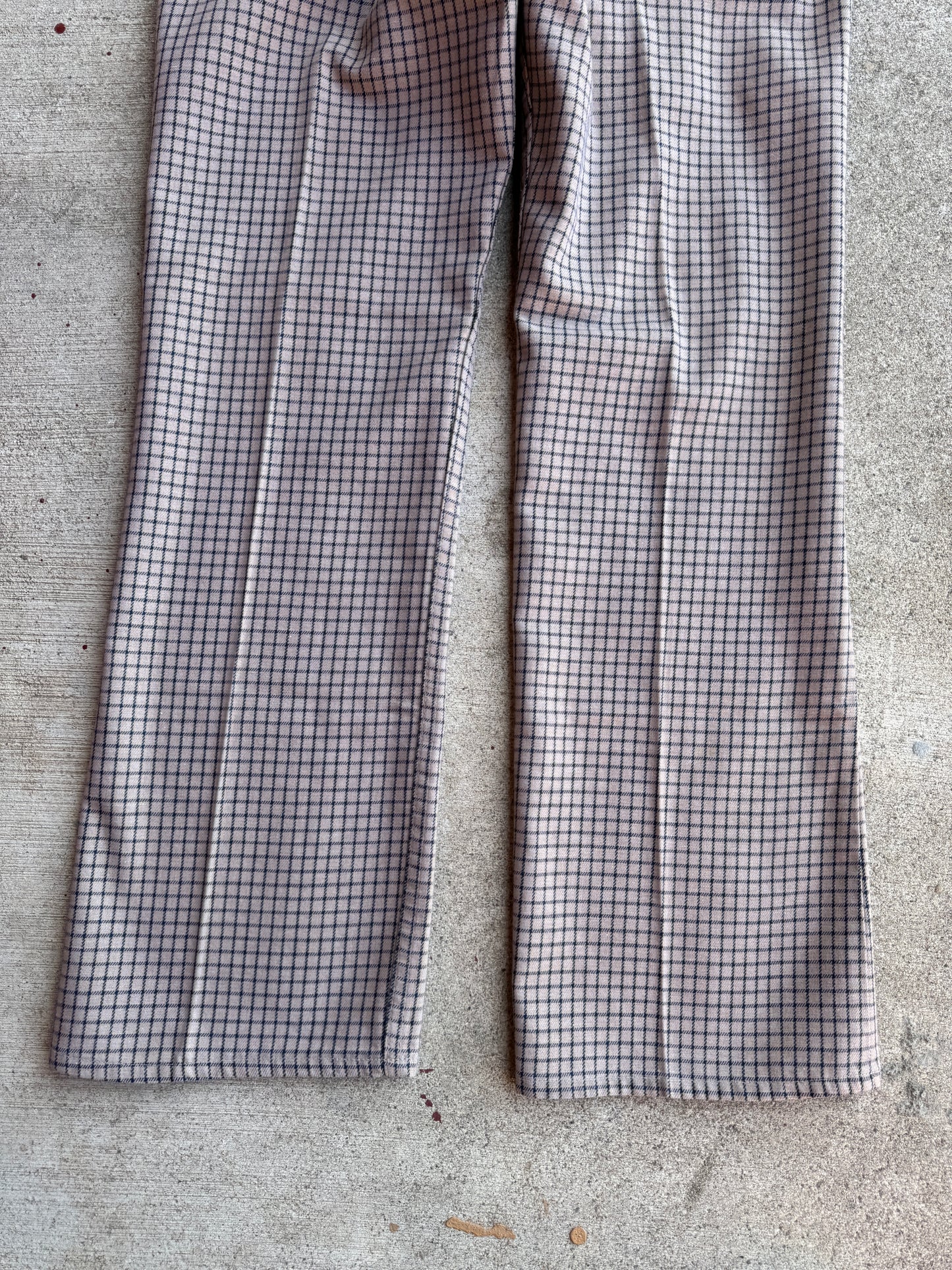 1960s Big “E” Levis Bootcut Plaid Pants