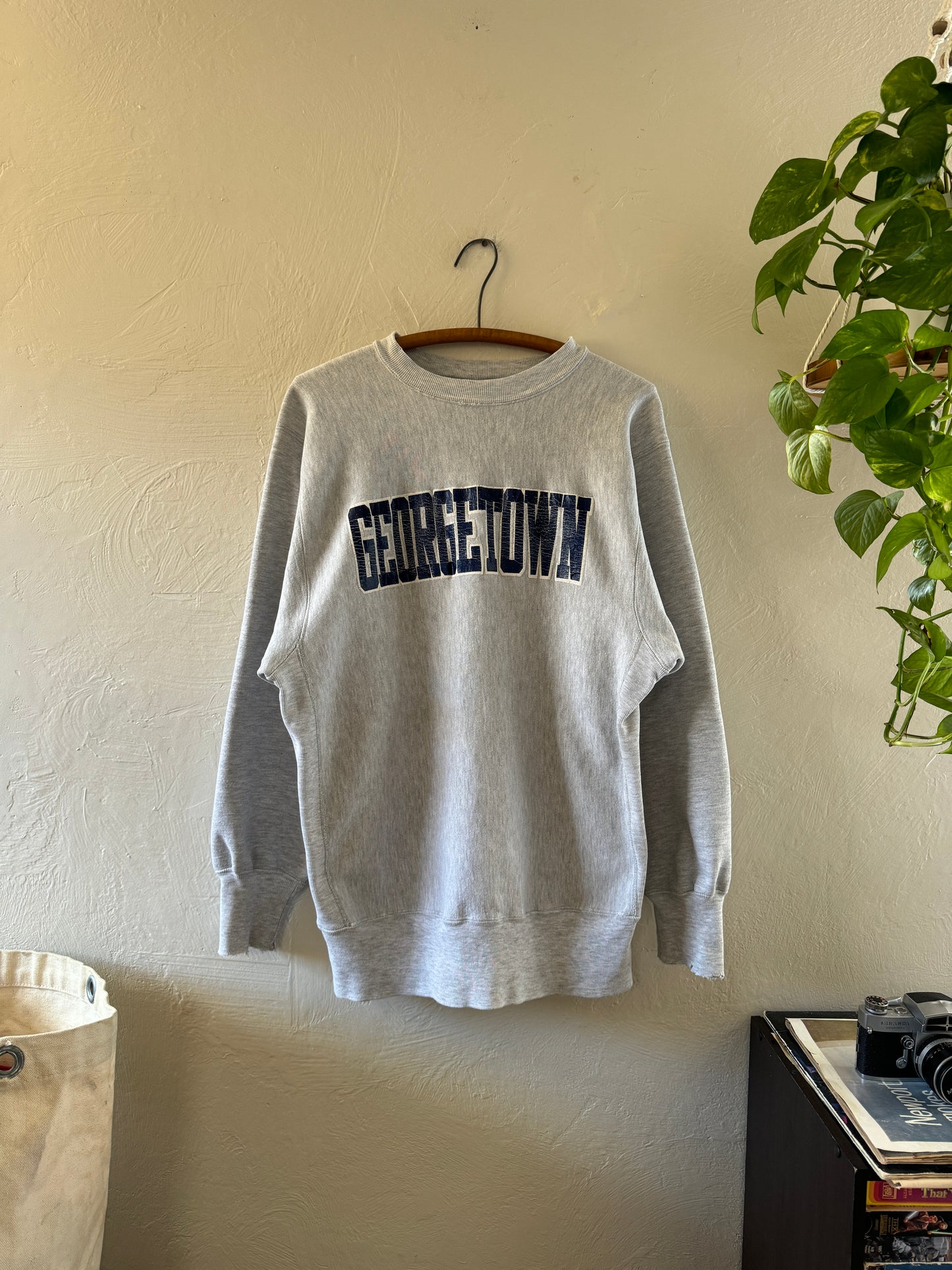 1990s Champion Reverse Weave Georgetown Crewneck Sweater