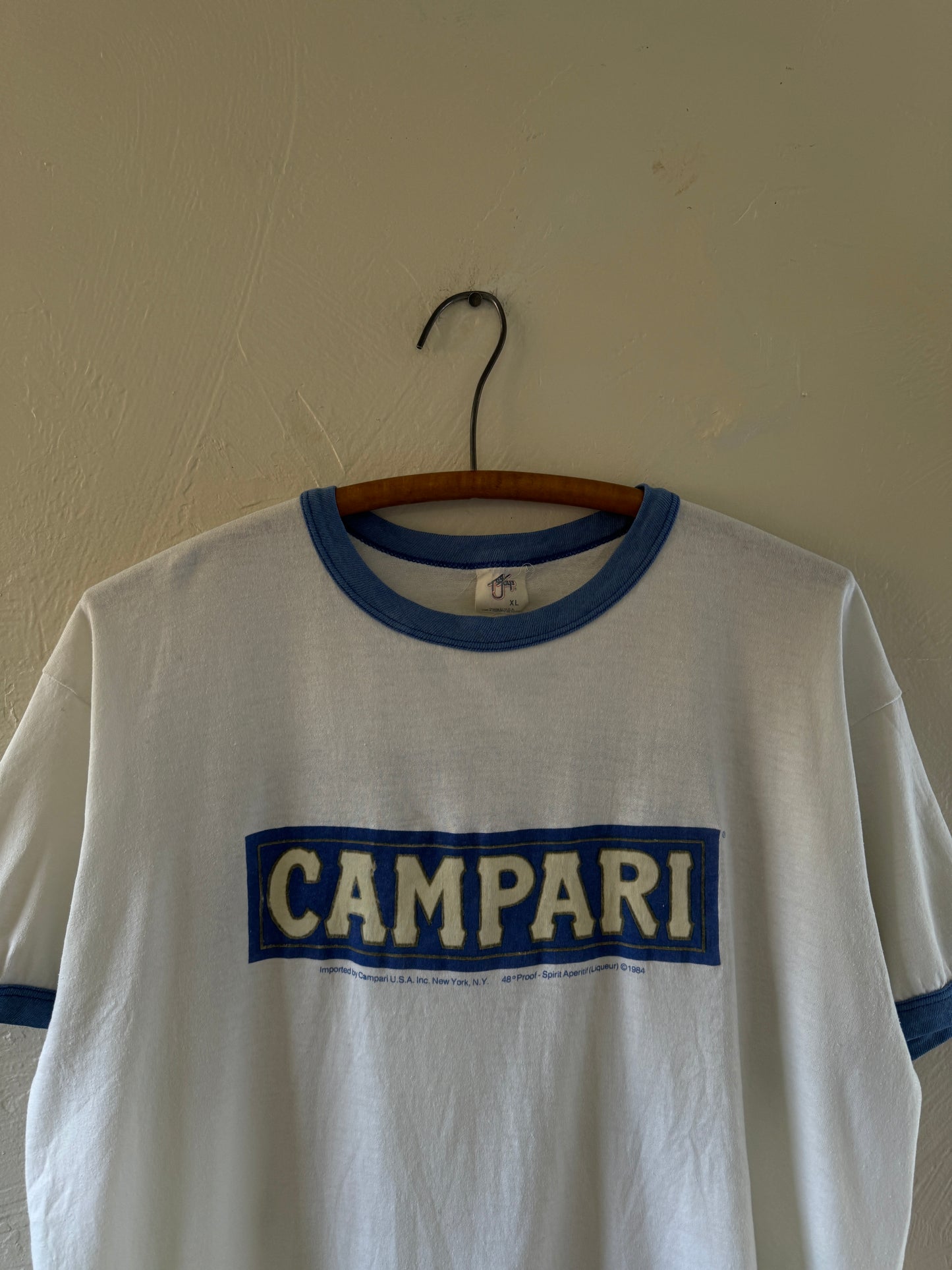 1980s Italian Liquor Ringer T-Shirt