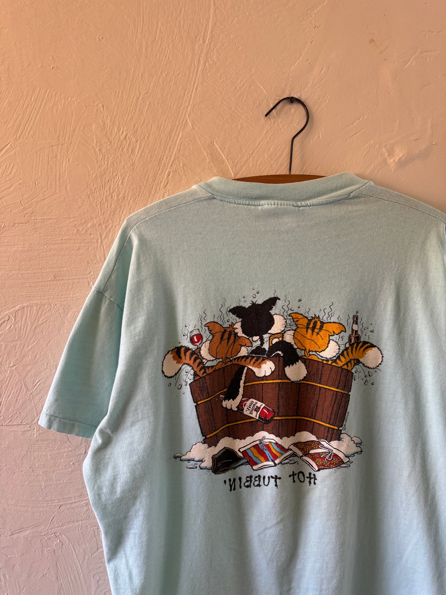 1980s Cats Hot Tubbin’ Tucson Arizona T-Shirt