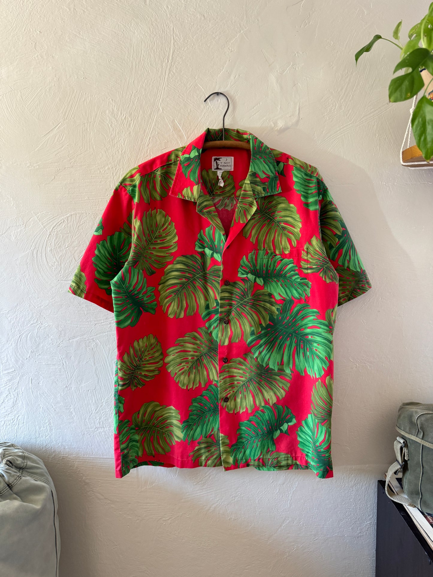 1980/90s Floral Print Hawaiian Button Up Shirt