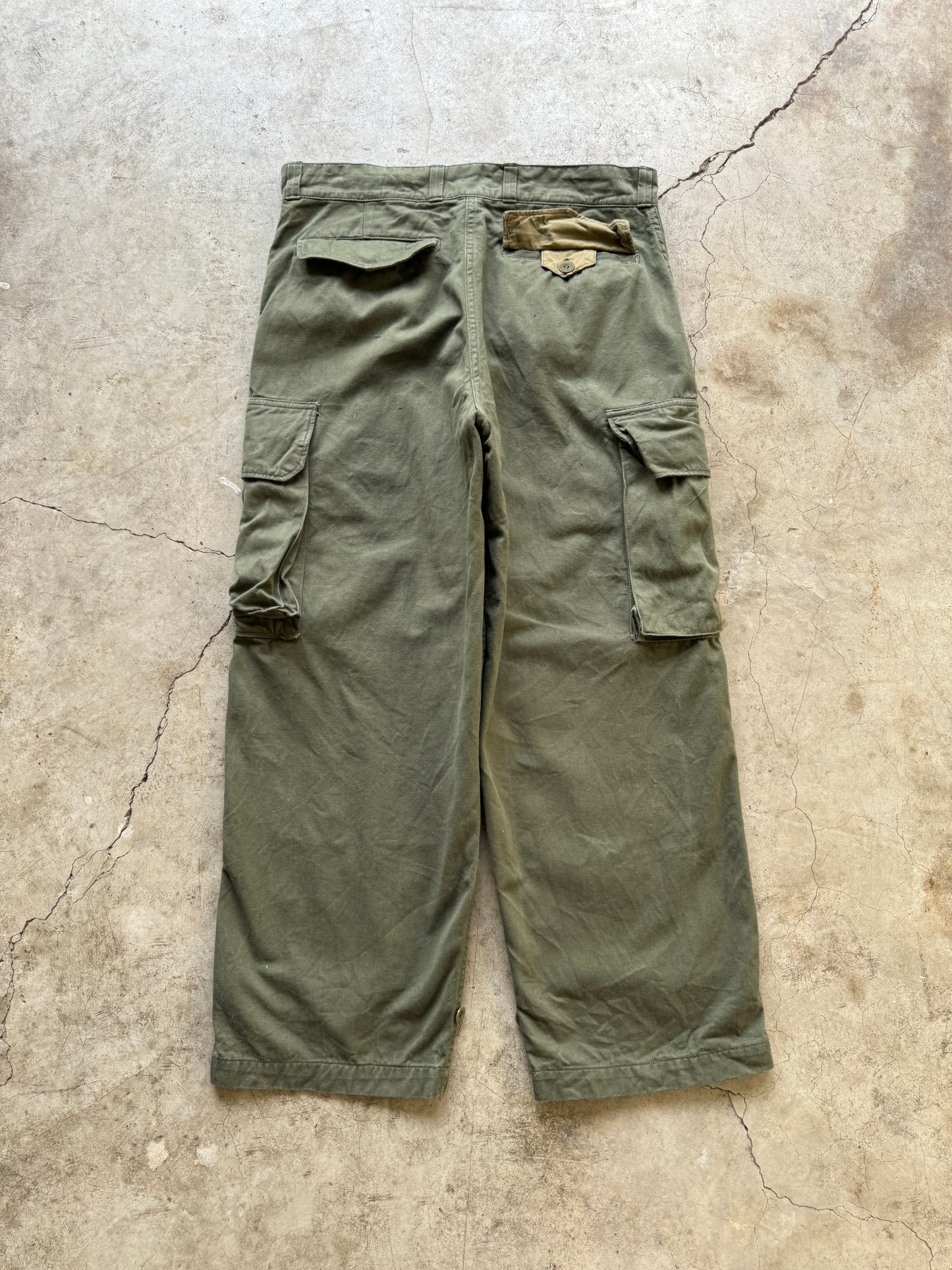 1950/60s French Military HBT Cargo Pants