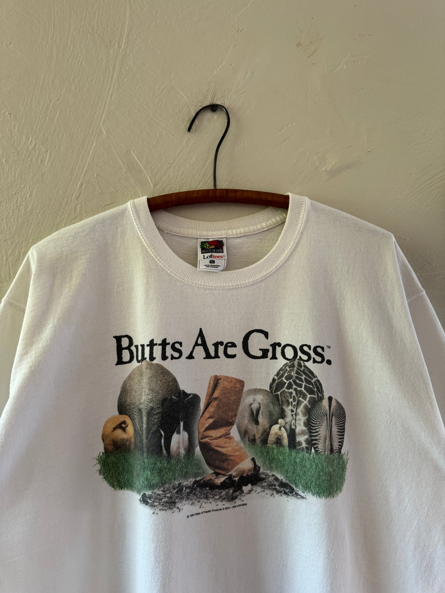 1990s Butts Are Gross Anti-Cigarettes T-Shirt