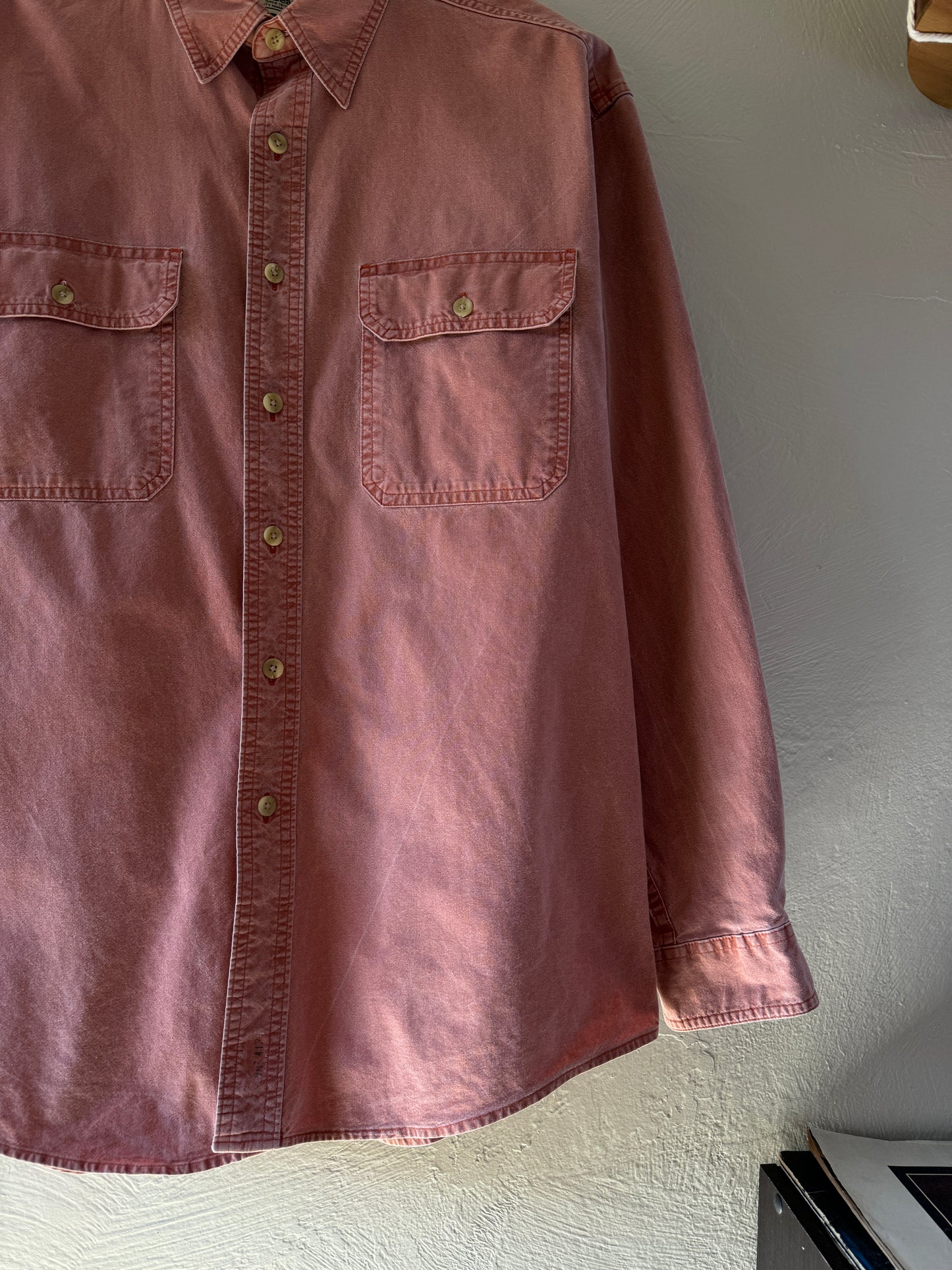 1970/80s LL Bean Burgundy Button Down Shirt