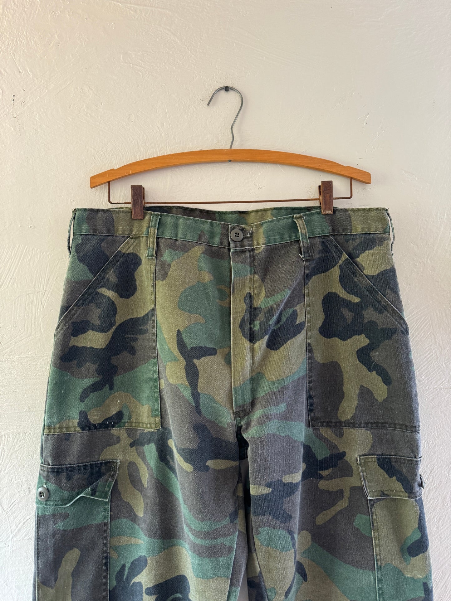 1970s Military Army Camouflage Pants