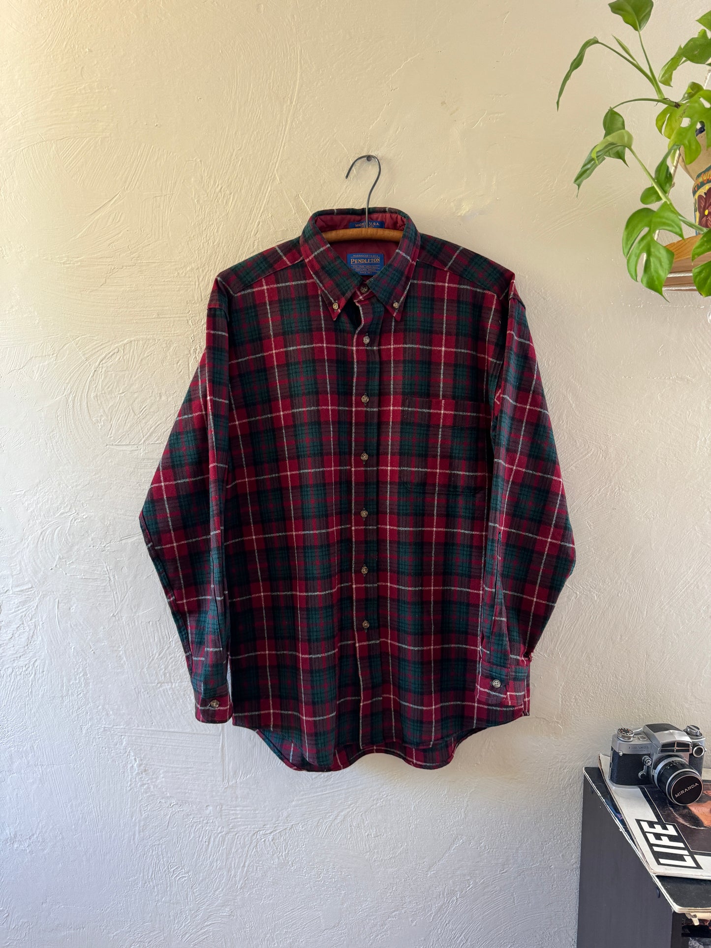 1990s Pendleton Wool Plaid Flannel Shirt