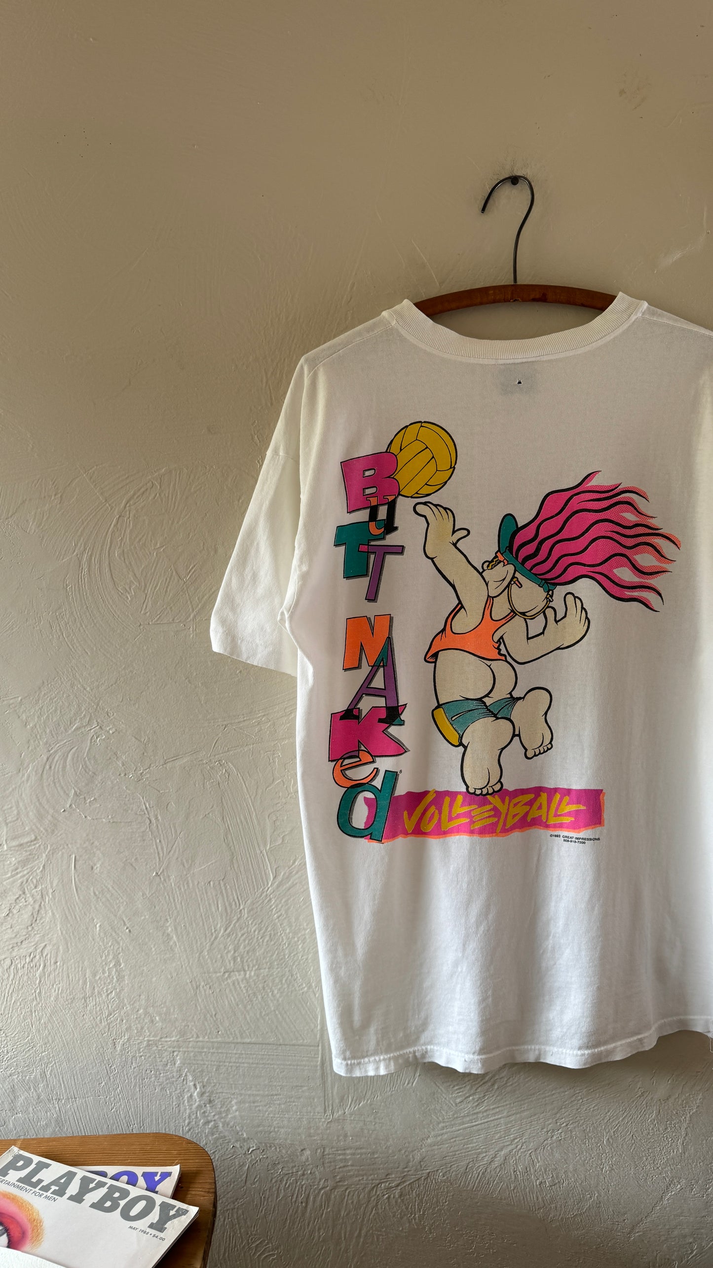 1990s Butt Naked Volleyball Parody T-Shirt