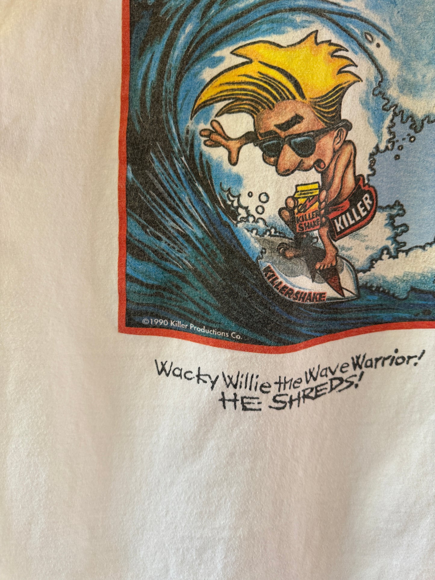 1990s Wacky Willie Killer Shake Surfing T-Shirt