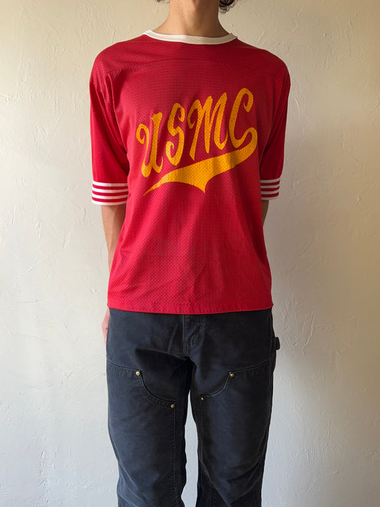 1970s USMC Marine Corps Mesh Jersey T-Shirt