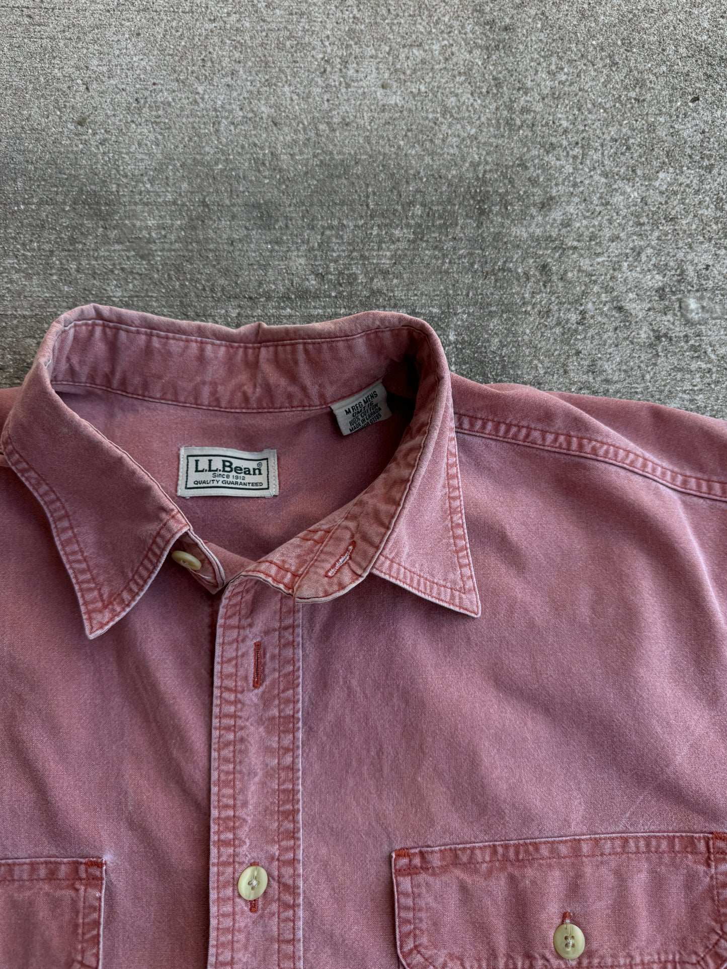 1970/80s LL Bean Burgundy Button Down Shirt