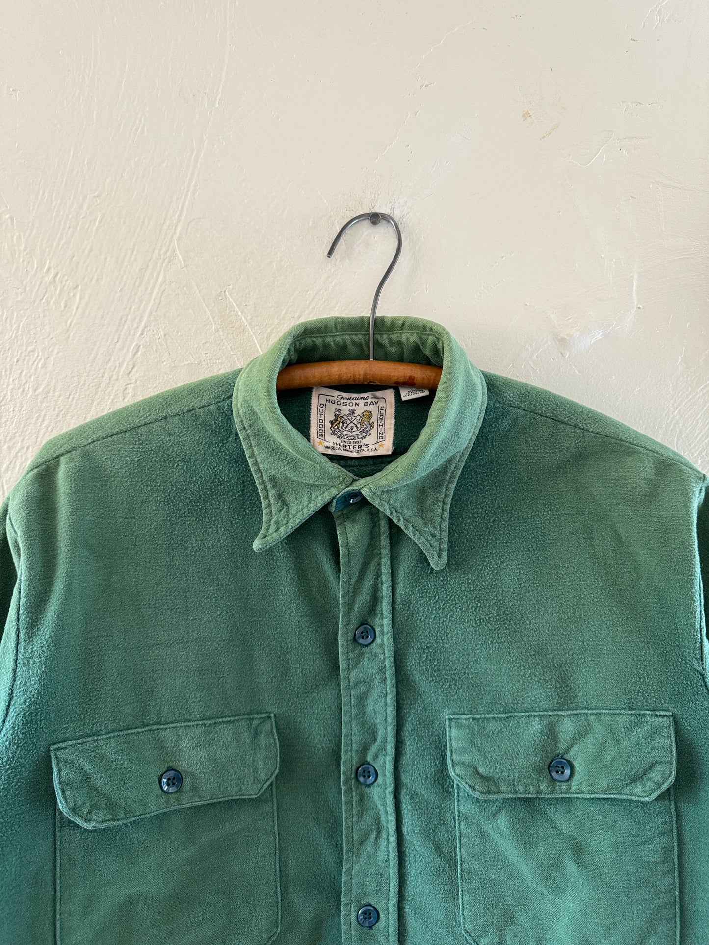 1970s Hudson Bay Outdoors Button Up Flannel